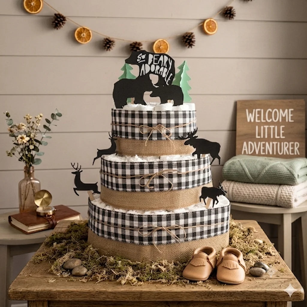 Woodland Diaper Cake Kit