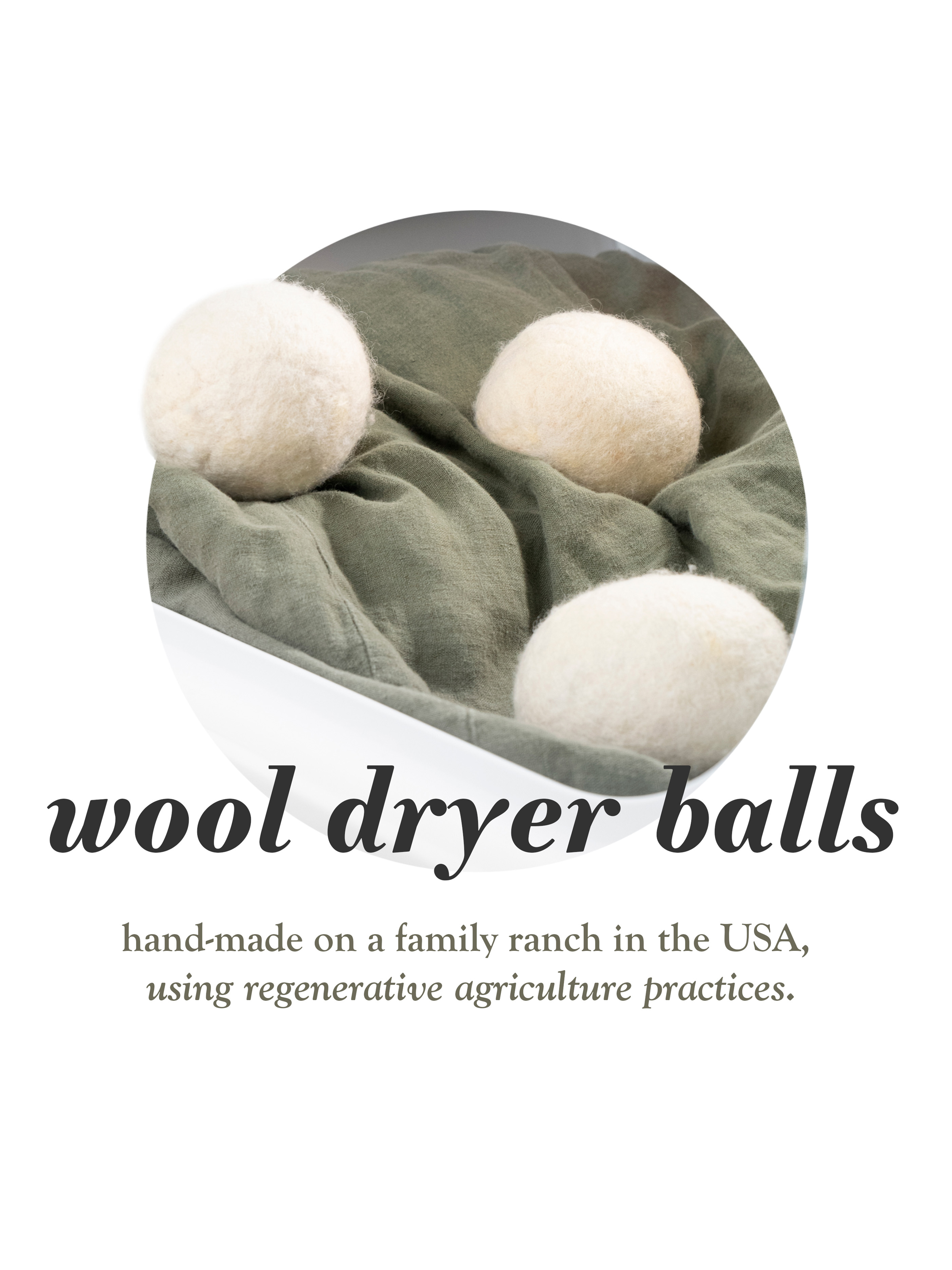 Jumbo Wool Dryer Balls ( 3 Pack )