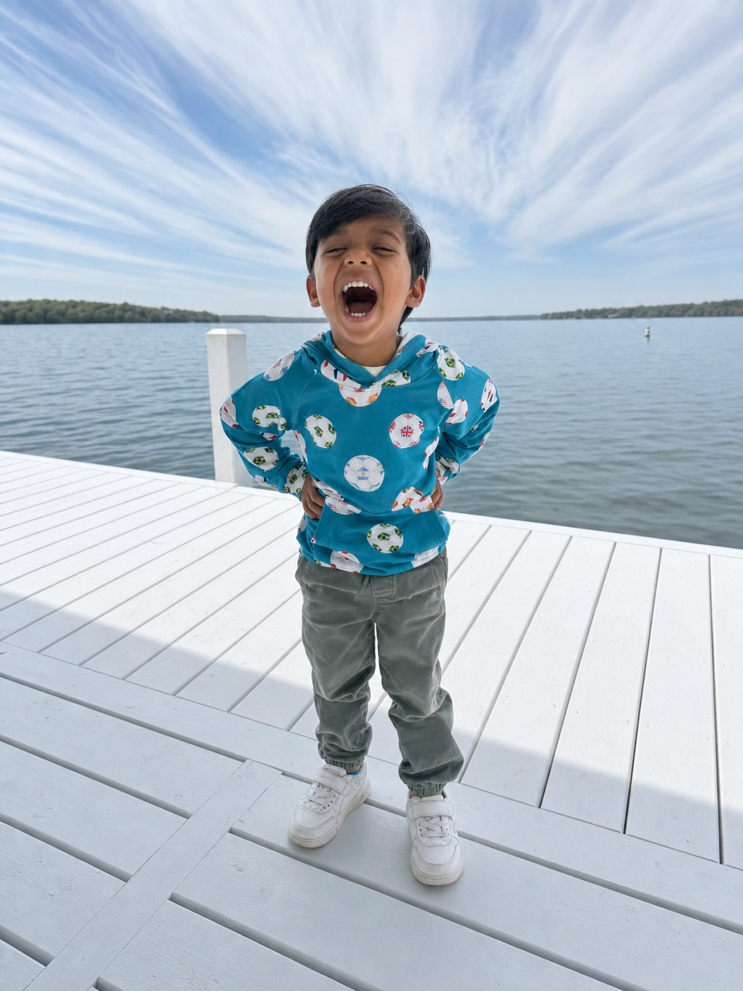 My First Soccer Outfit Bamboo Soccer Hoodie | Unisex Kids Hoodie Ages 18m–6y