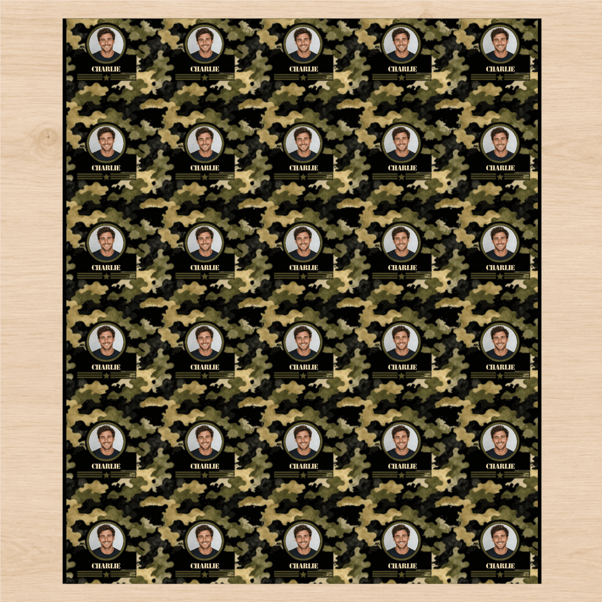Personalized Heritage Camo Wrapping Paper | Custom Gift Wrap