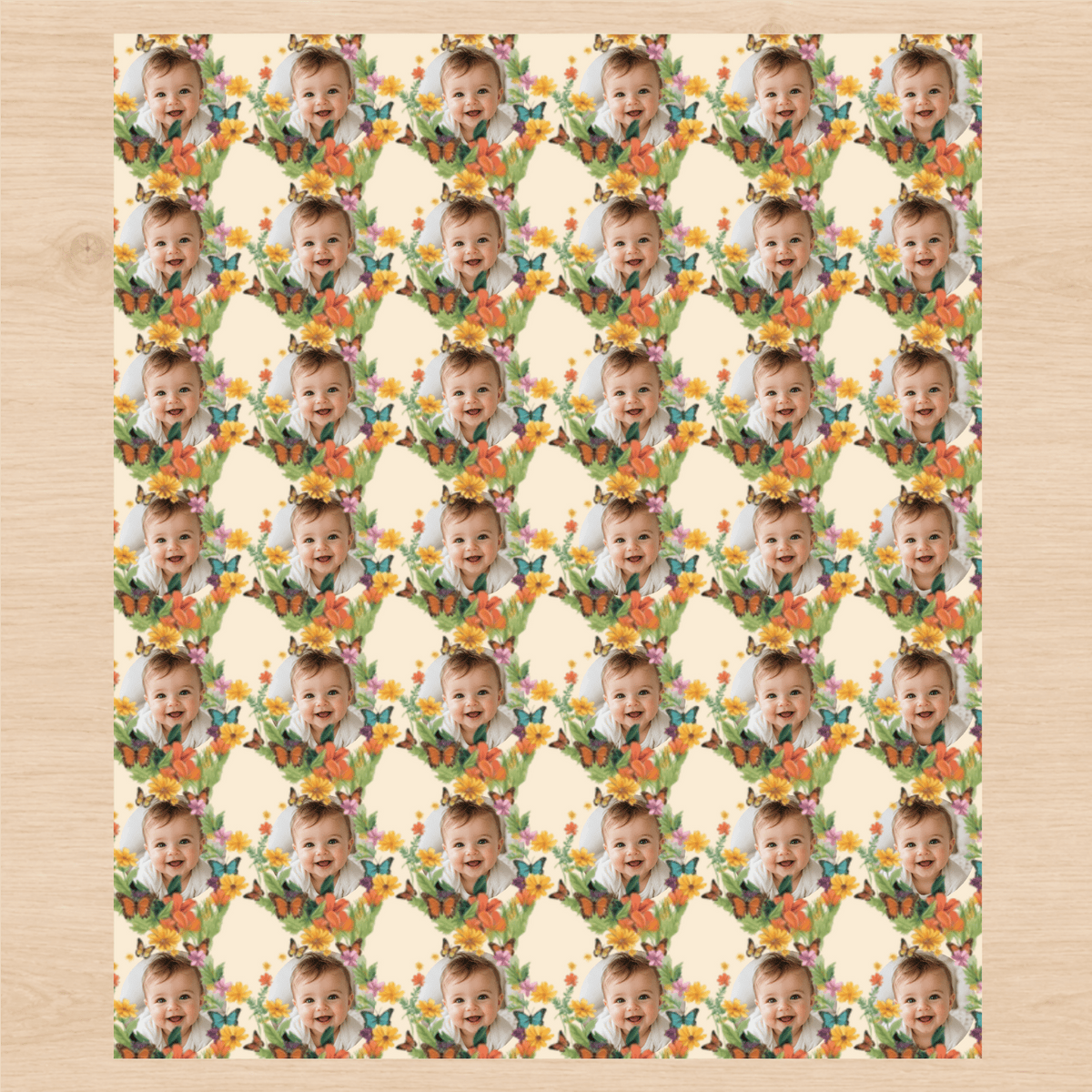 Personalized Garden Party Wrapping Paper | Custom Gift Wrap