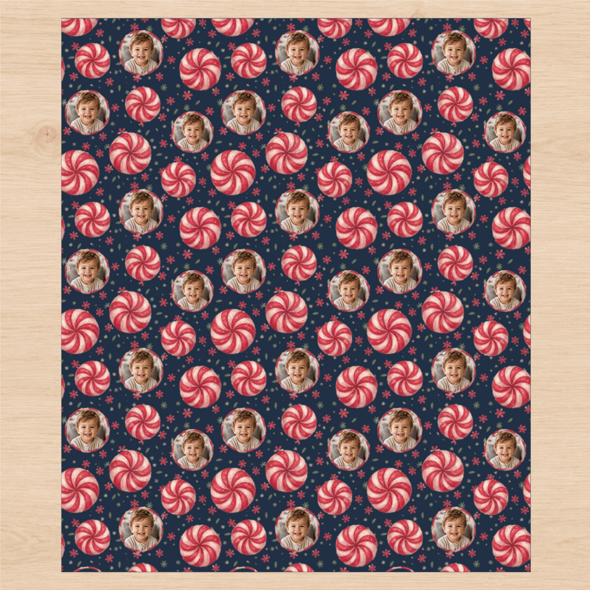 Personalized Sweet Swirl Wrapping Paper | Custom Gift Wrap