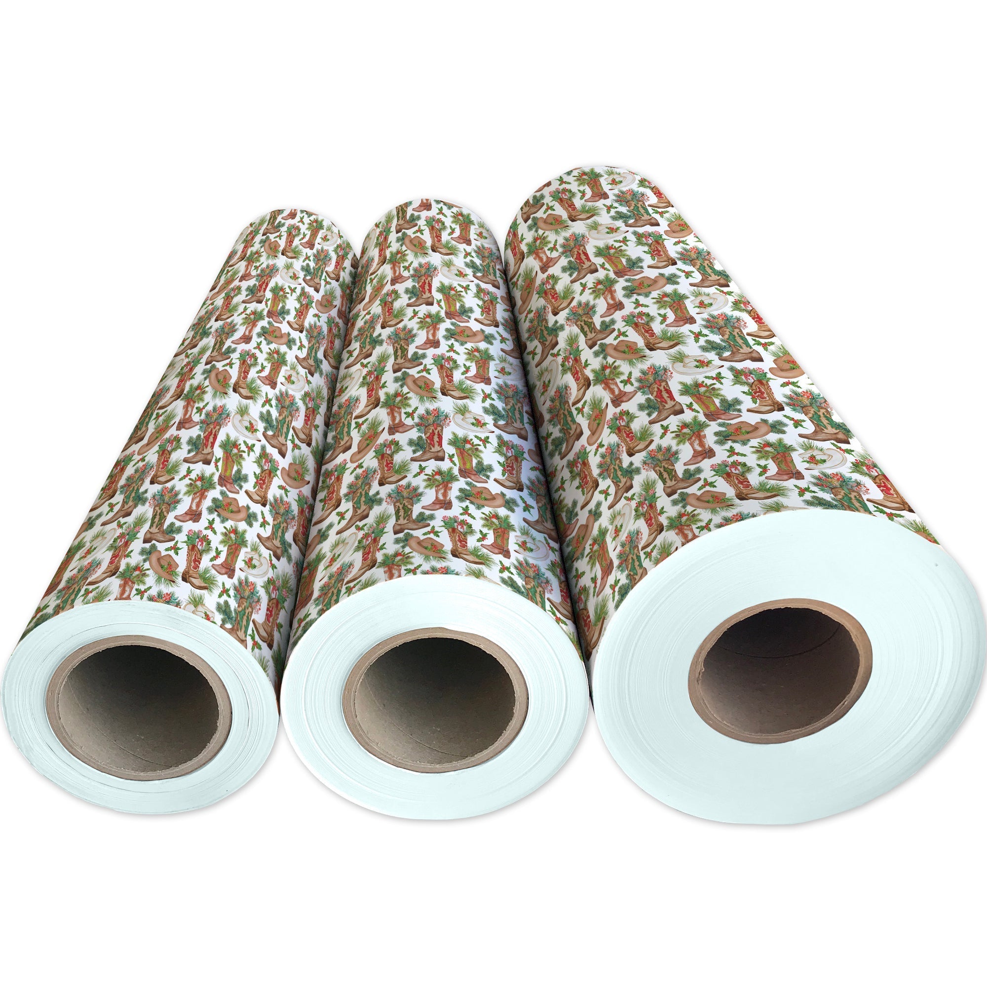 Western Holiday Christmas Gift Wrap