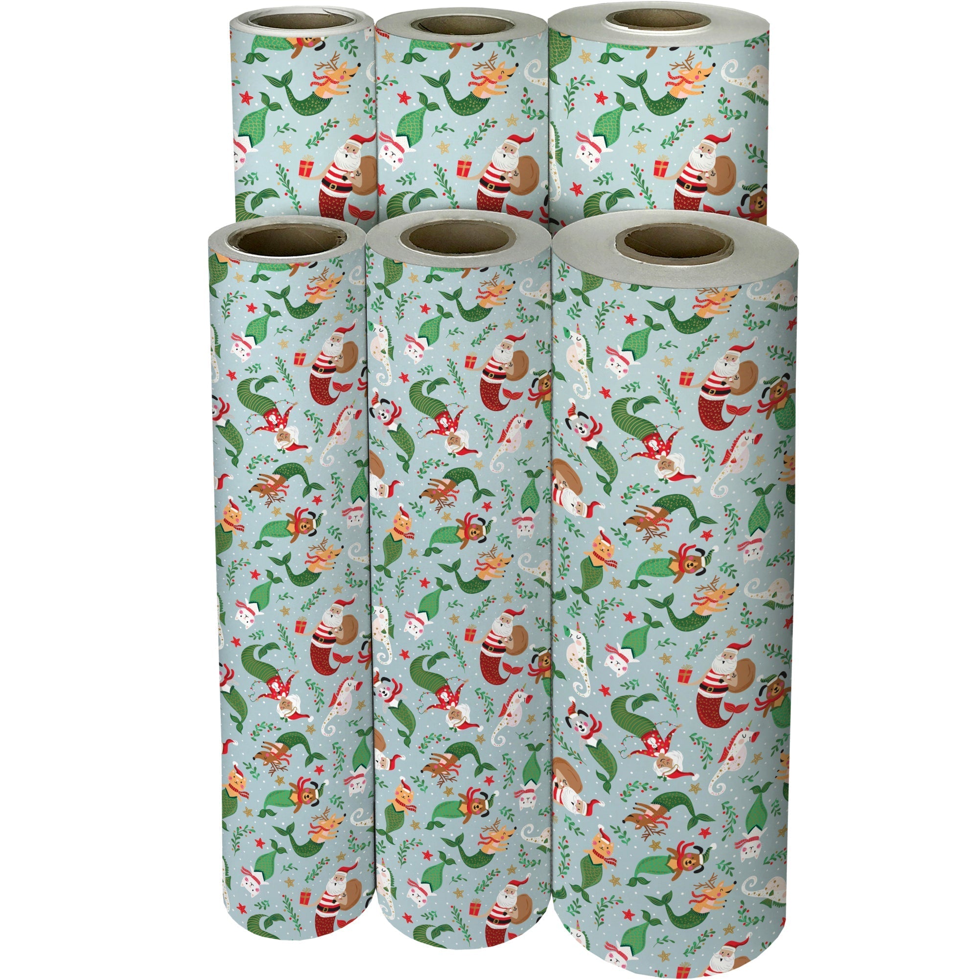 Undersea Holiday Christmas Gift Wrap