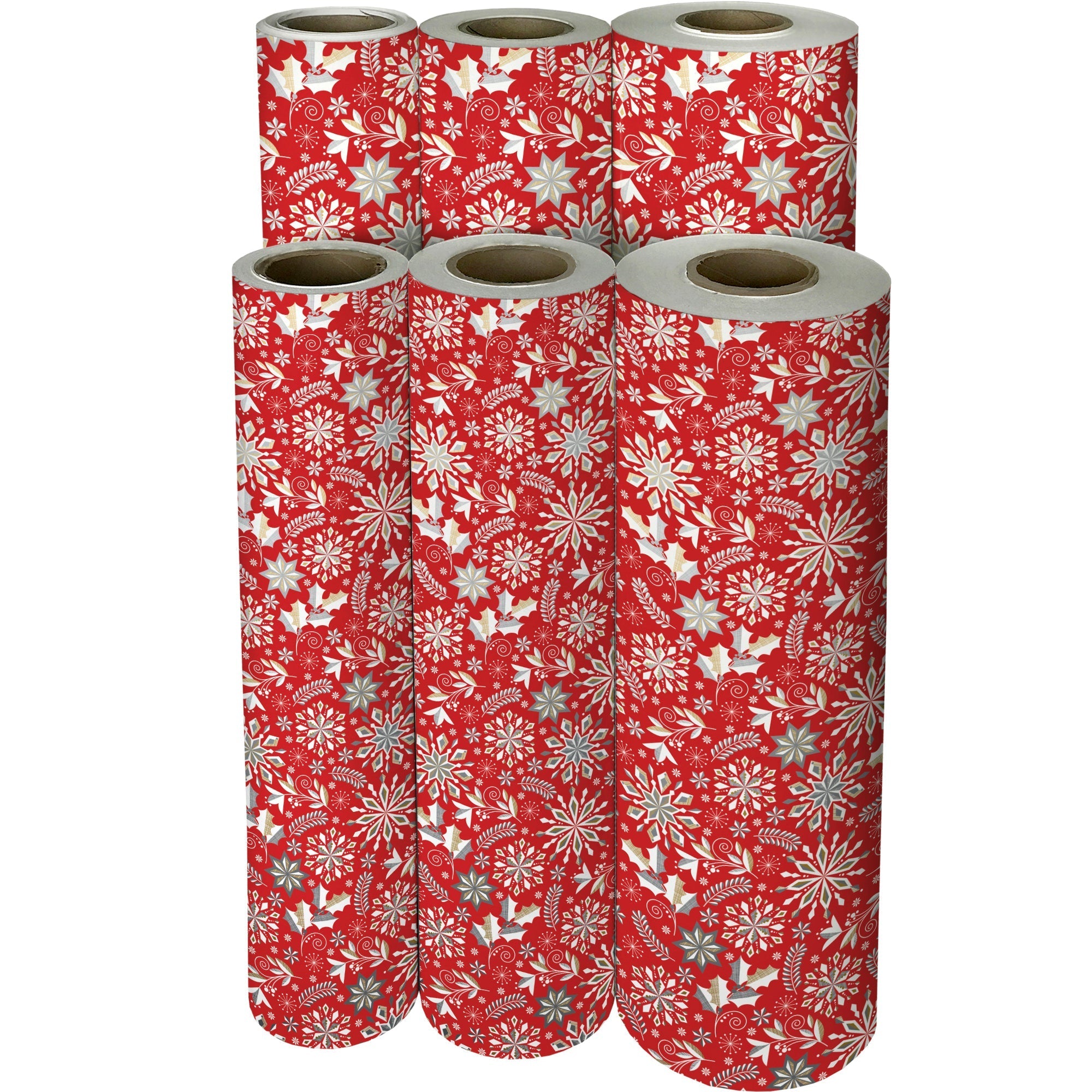 Merriment Red Christmas Gift Wrap