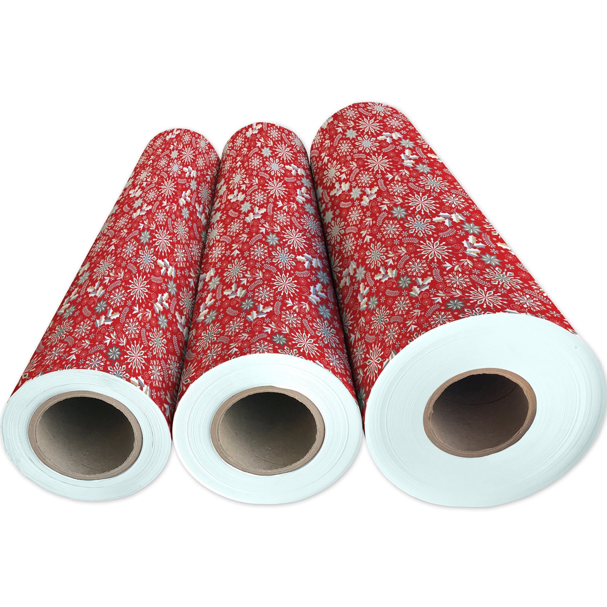 Merriment Red Christmas Gift Wrap