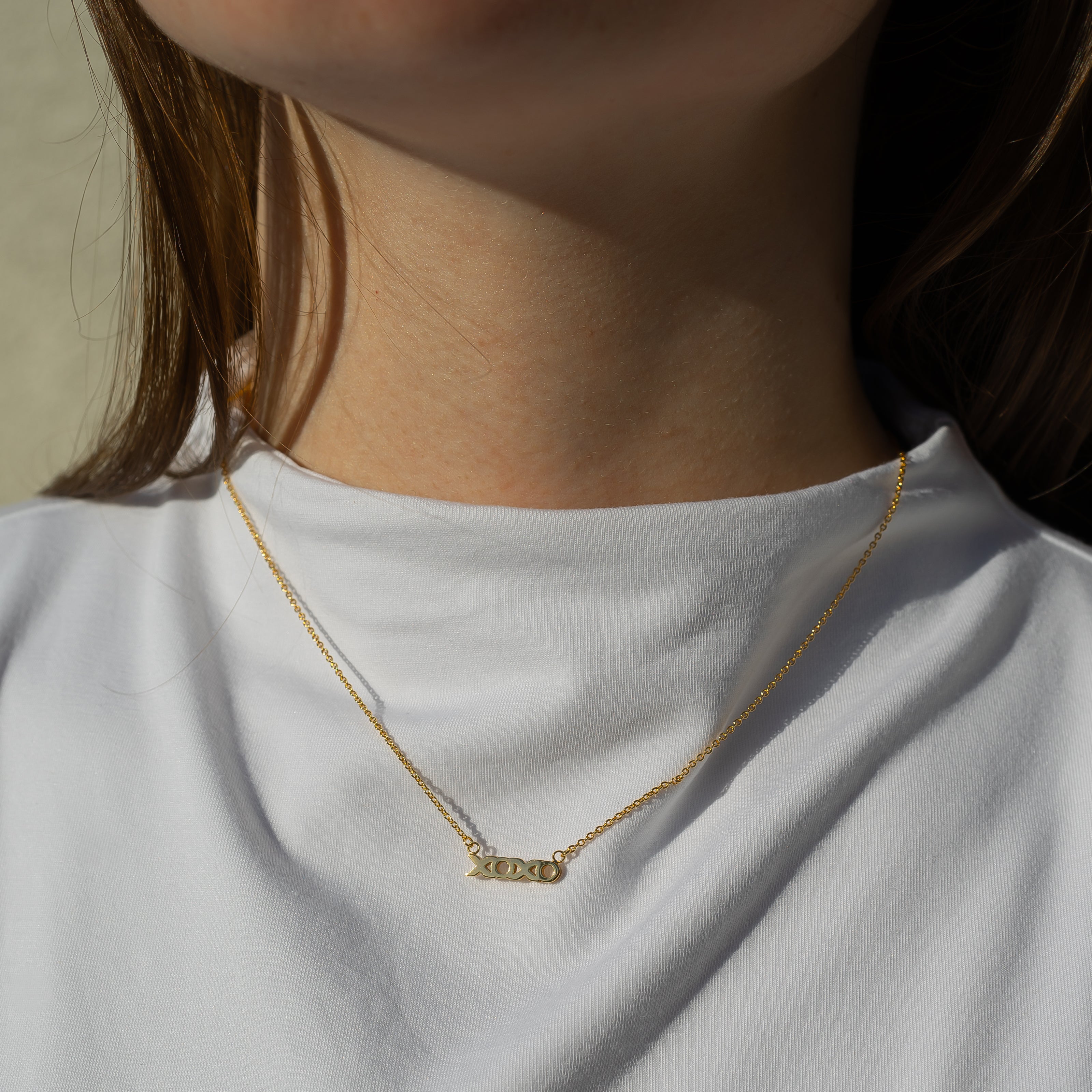 Xoxo Script Necklace