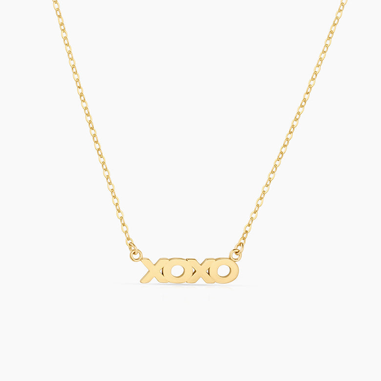 Xoxo Script Necklace