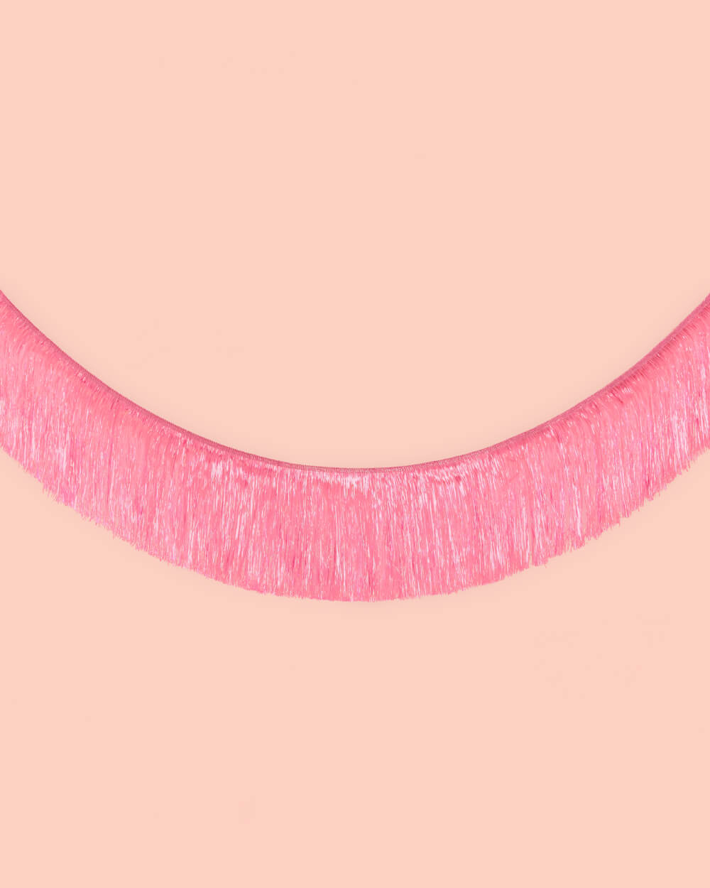 Let's Go Party Fringe - Pink Iridescent Banner