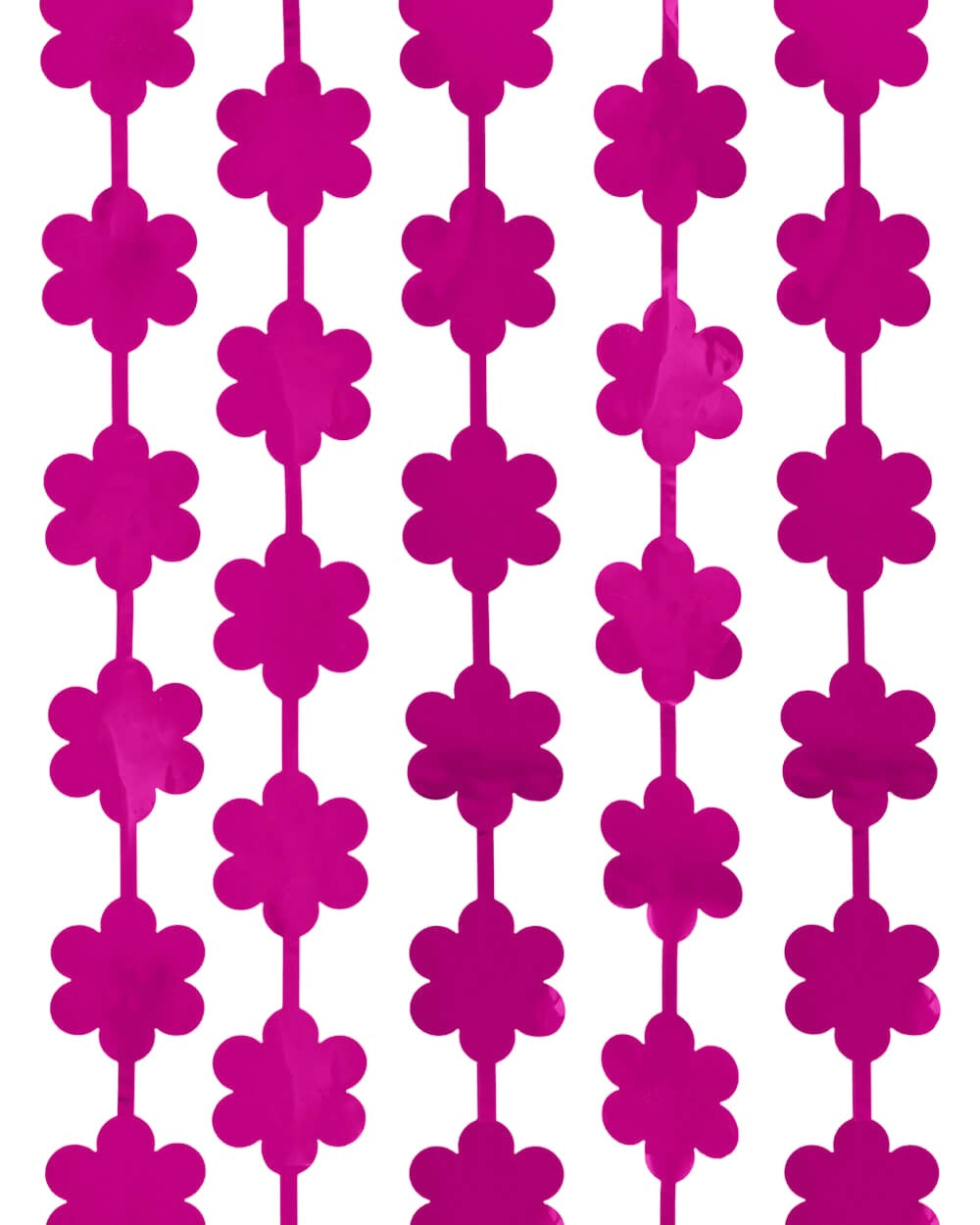 Flower Power Curtain - Hot Pink Foil Curtain