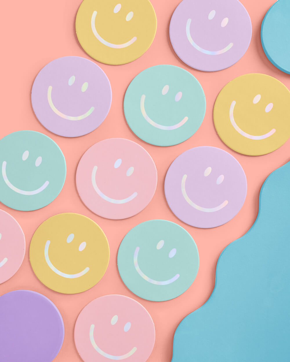 Smiley Coasters - 16 Paper Coasters