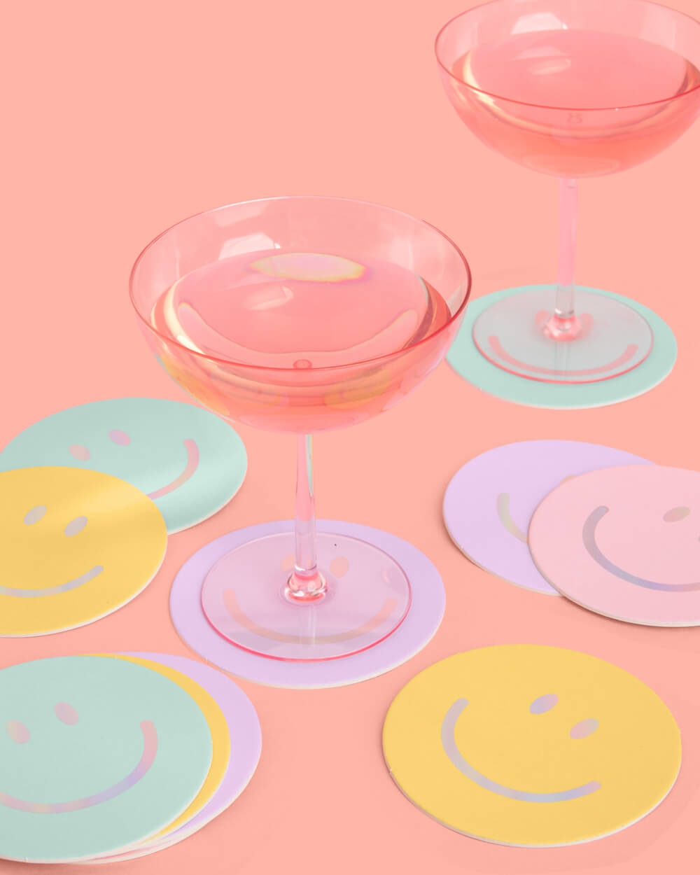 Smiley Coasters - 16 Paper Coasters