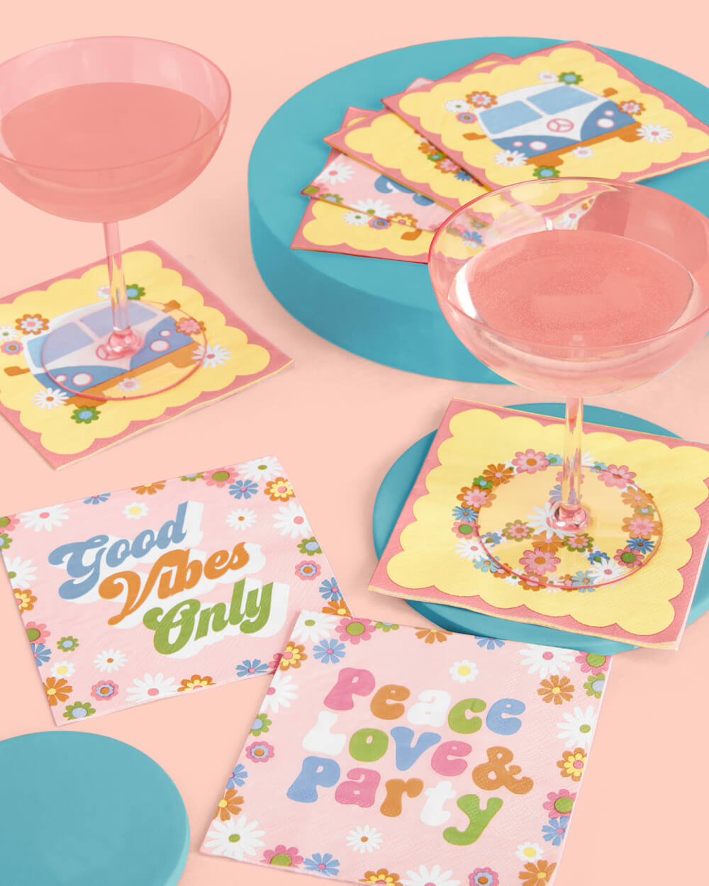 Groovy Napkins - 24 Printed Napkins