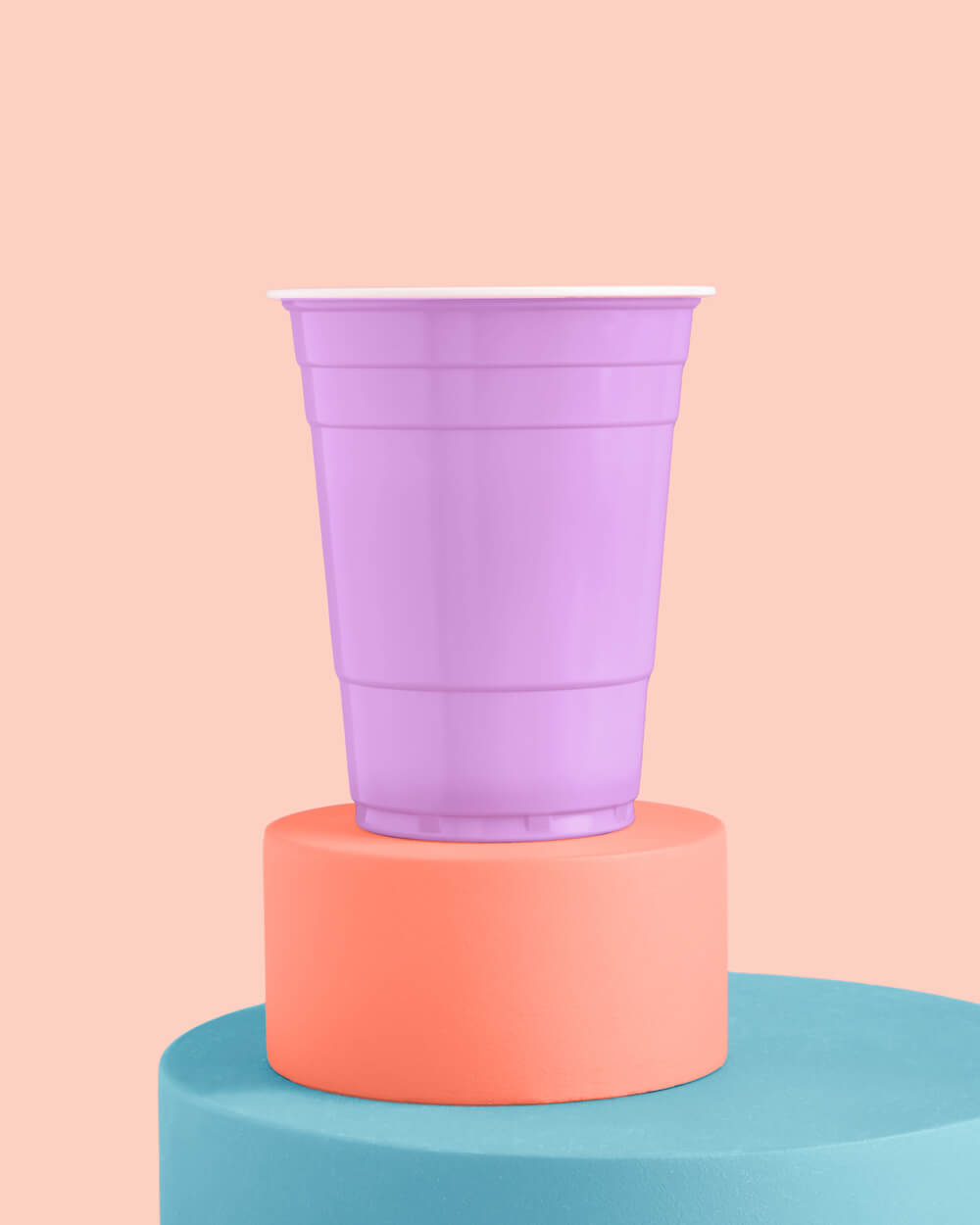 Purple Party Cups - 50 Matte 16 Oz Cups