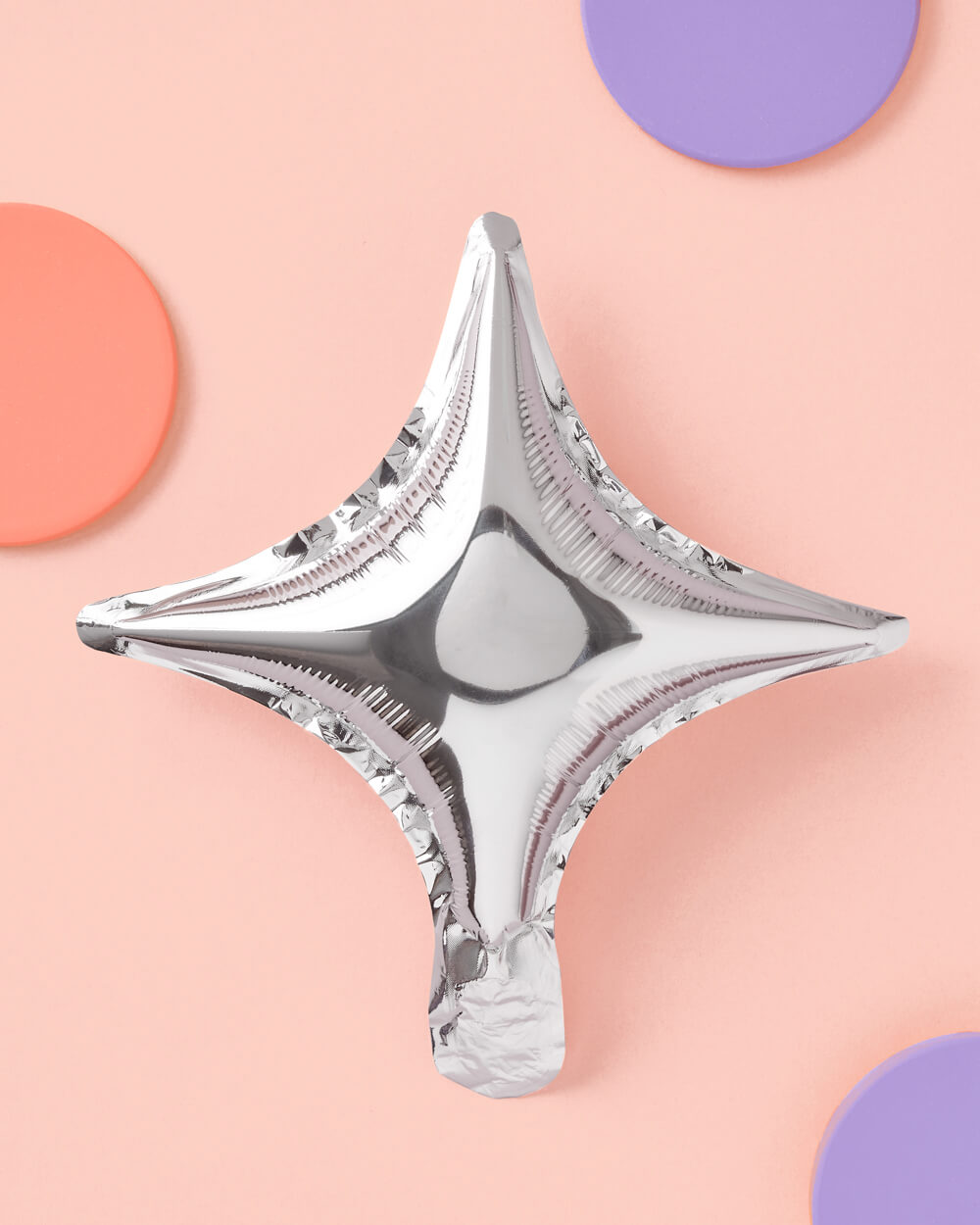 Sparkle Balloon - 6 Pc Silver Foil Set