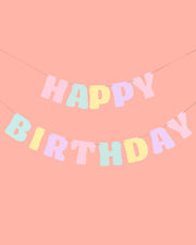 Pastel Party Banner - Matte Pastel Banner