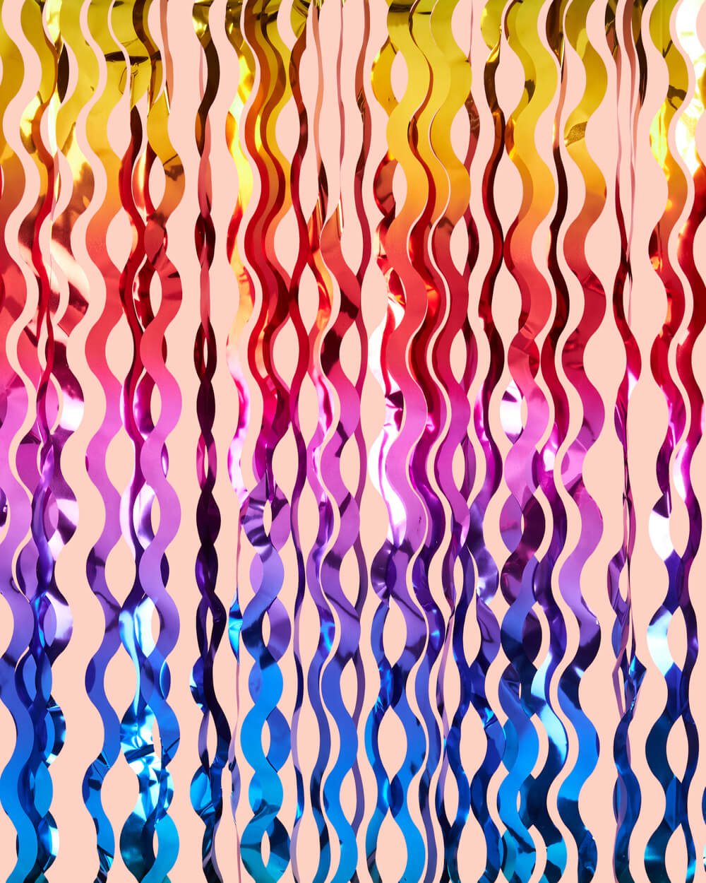 Rainbow Wavy Curtain - Wavy Foil Curtain