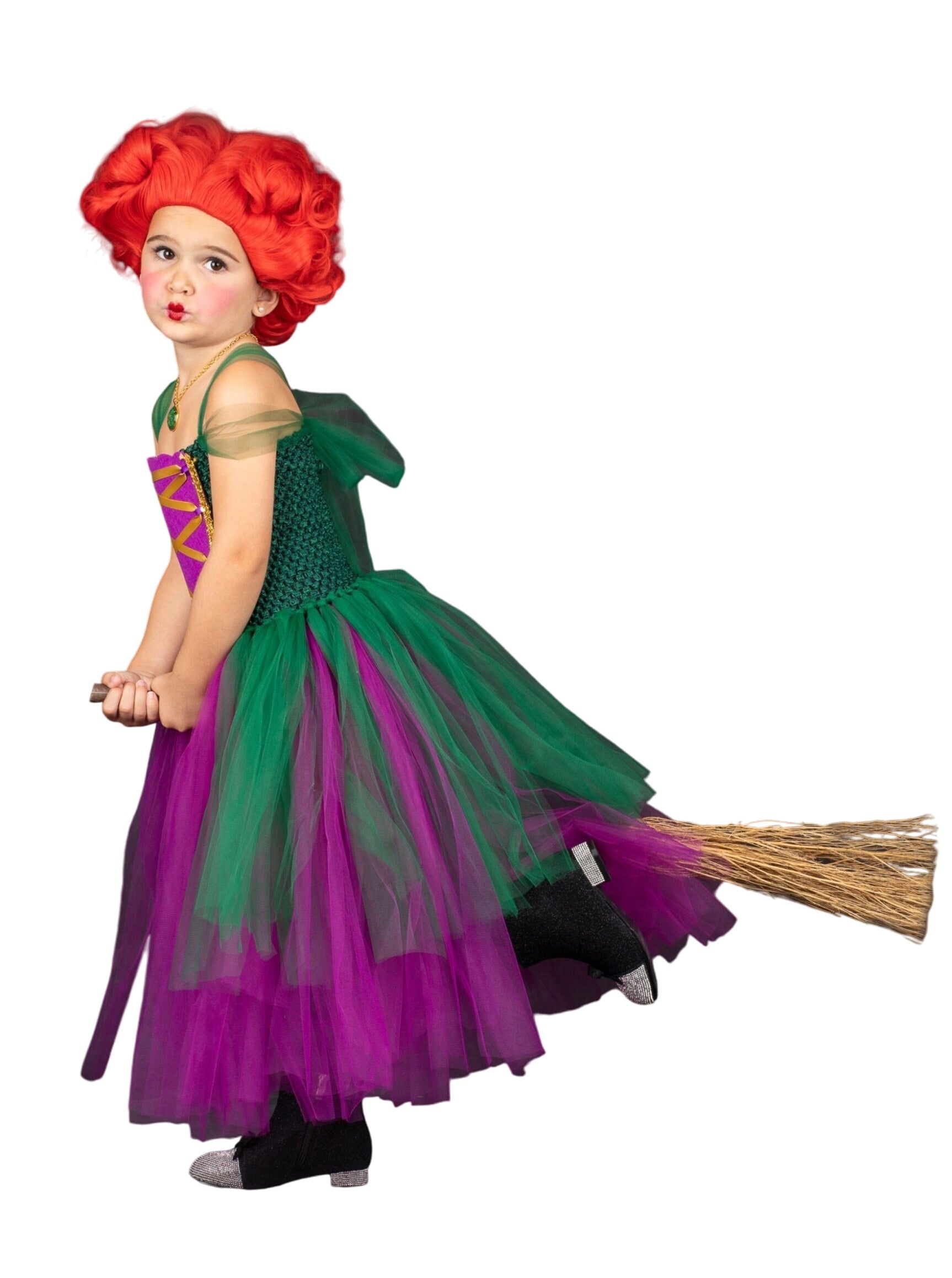 Girls Winifred Sanderson Witch Tutu Costume Dress