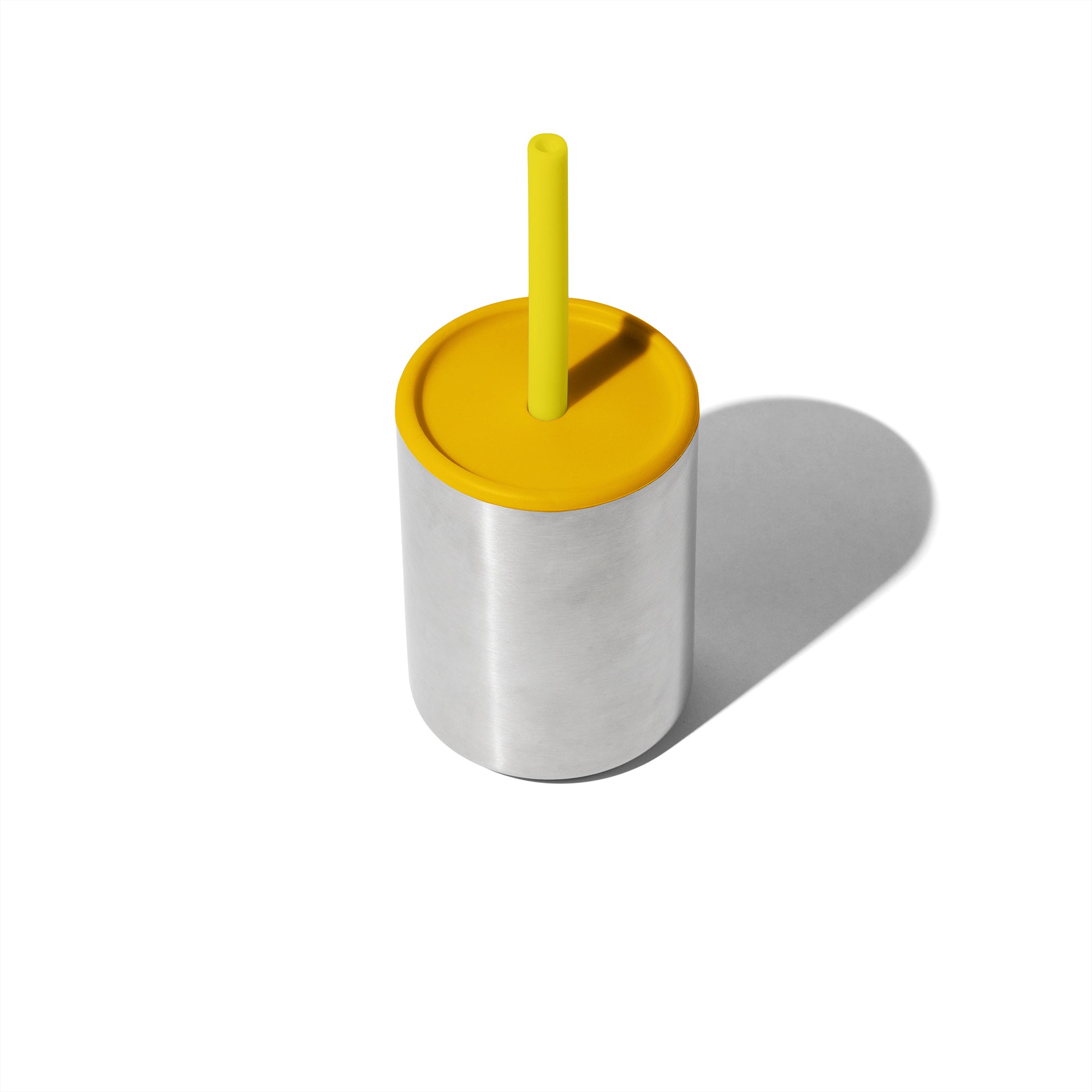 8 Oz. Avanchy Stainless Steel Baby Toddler Spill Proof Cup With Straw