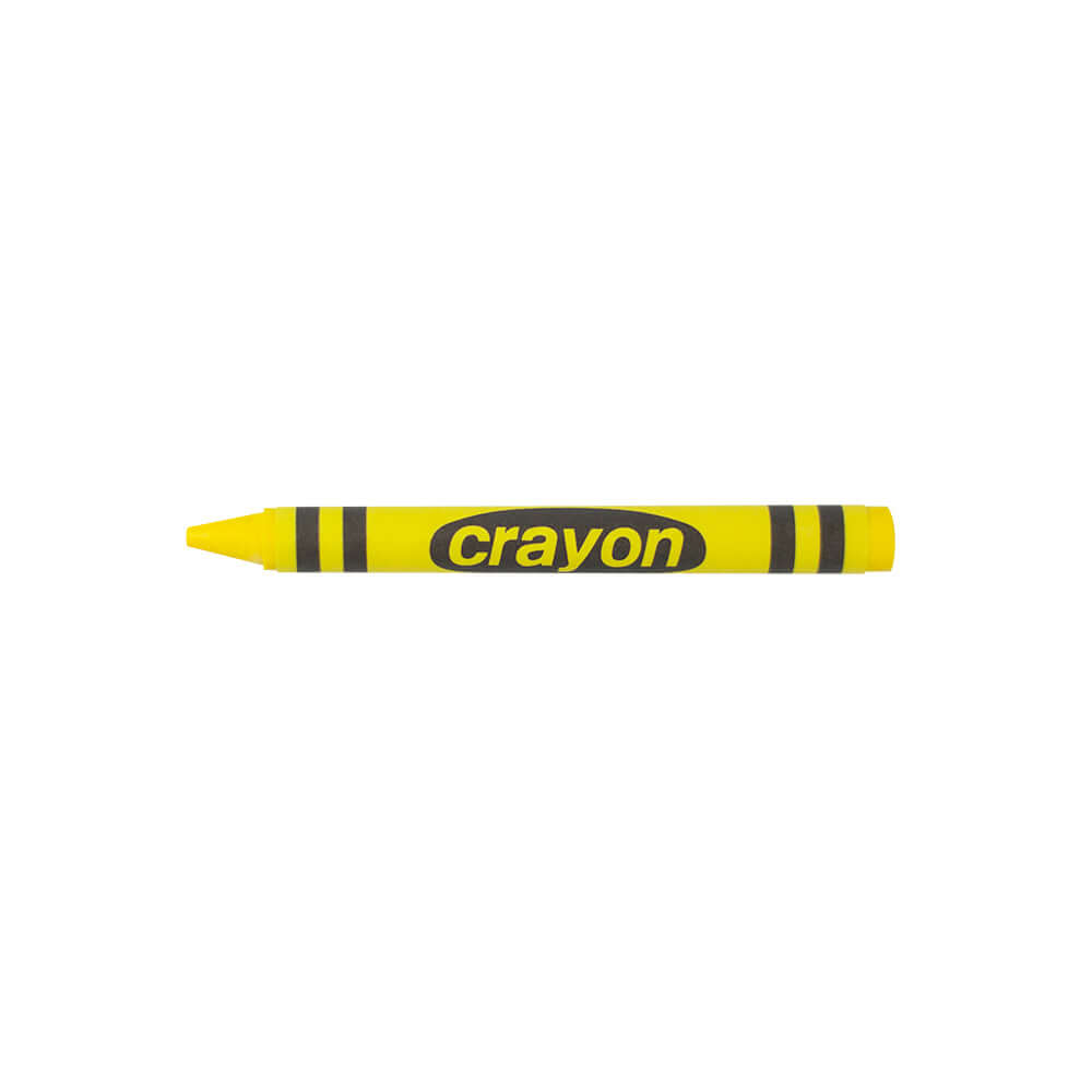 80-pack Yellow Crayons Bulk – Standard Size, Non-toxic, Classroom & Party Supply