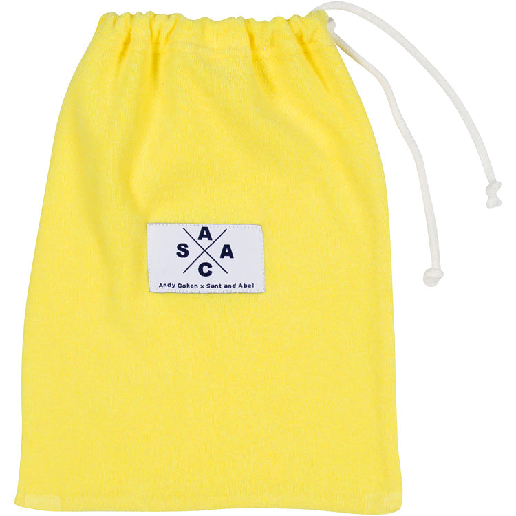 Women's Ac Yellow Terry Cropped Hoodie