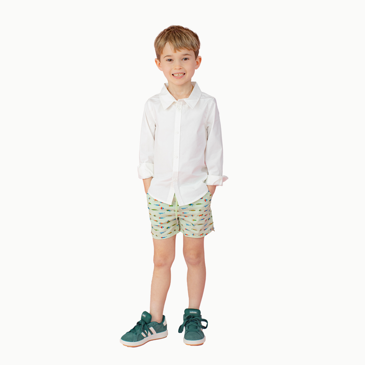 Boys' Button Down In White