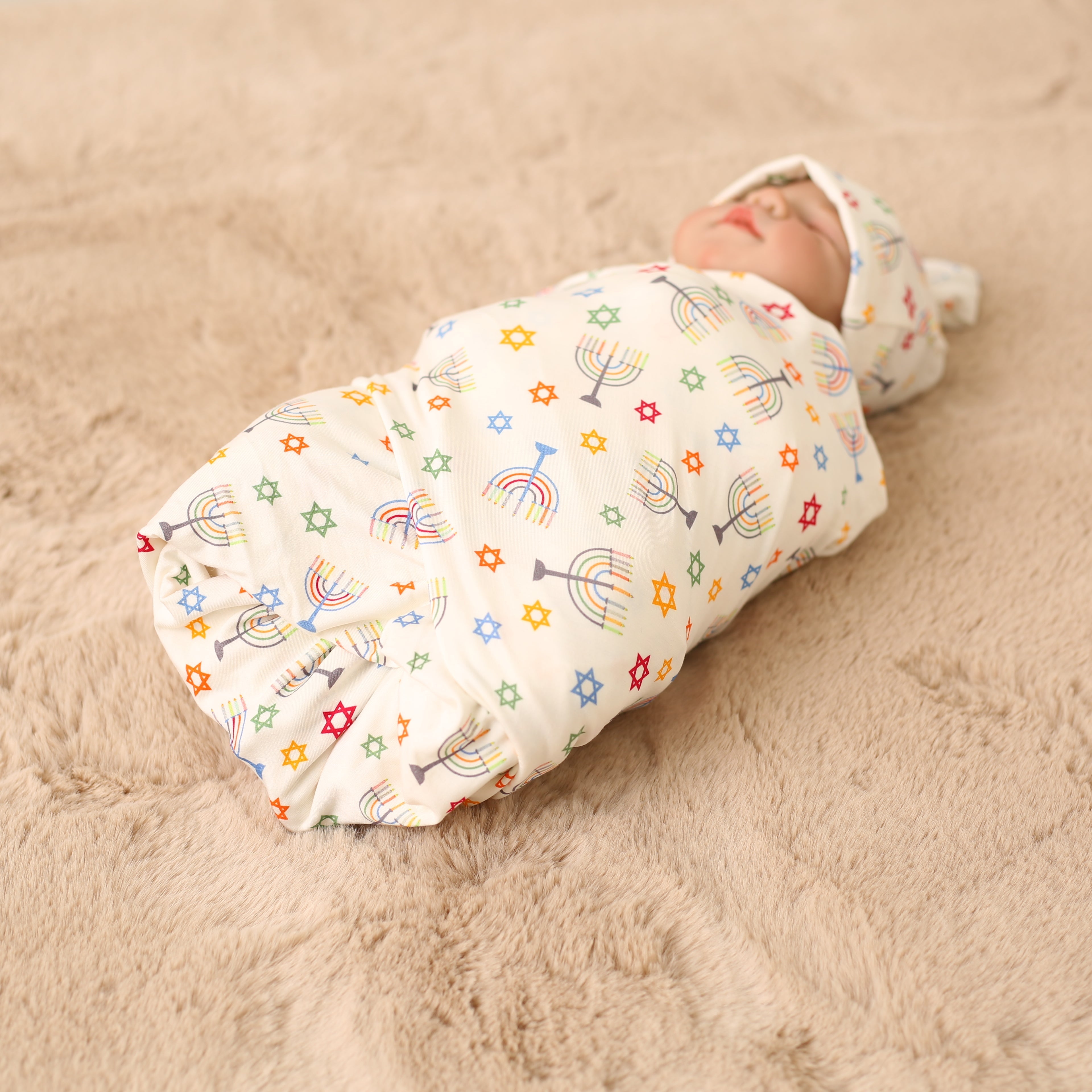 Happy Hanukkah Swaddle