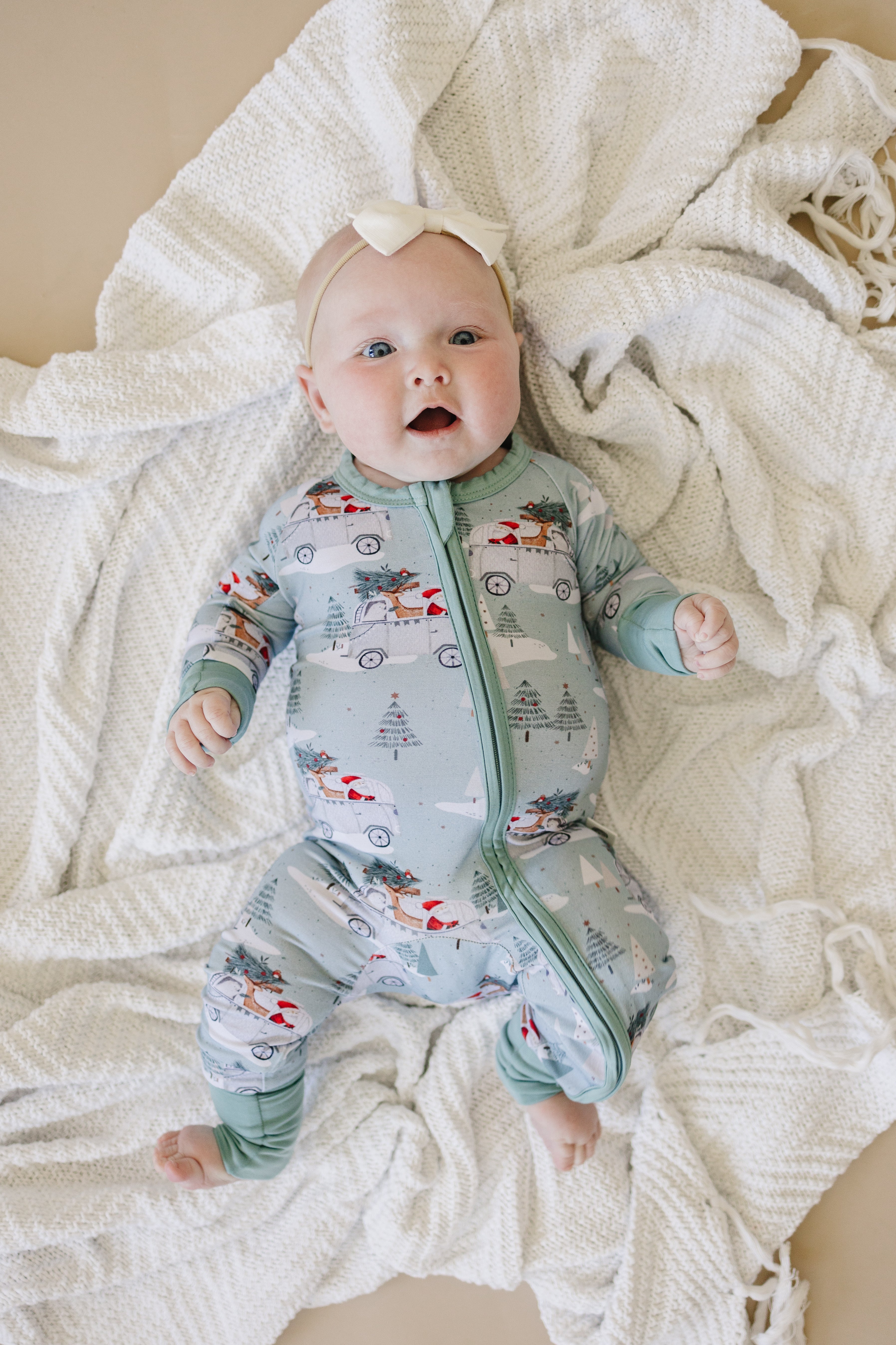 Cruisin' To Christmas Bamboo Zippy Romper