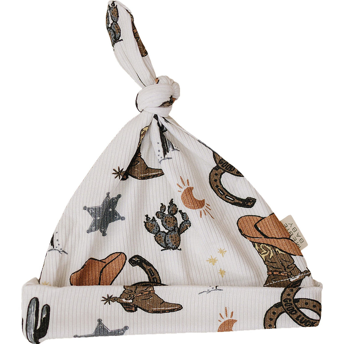 Outlaw Cowboy Bamboo Newborn Knot Hat