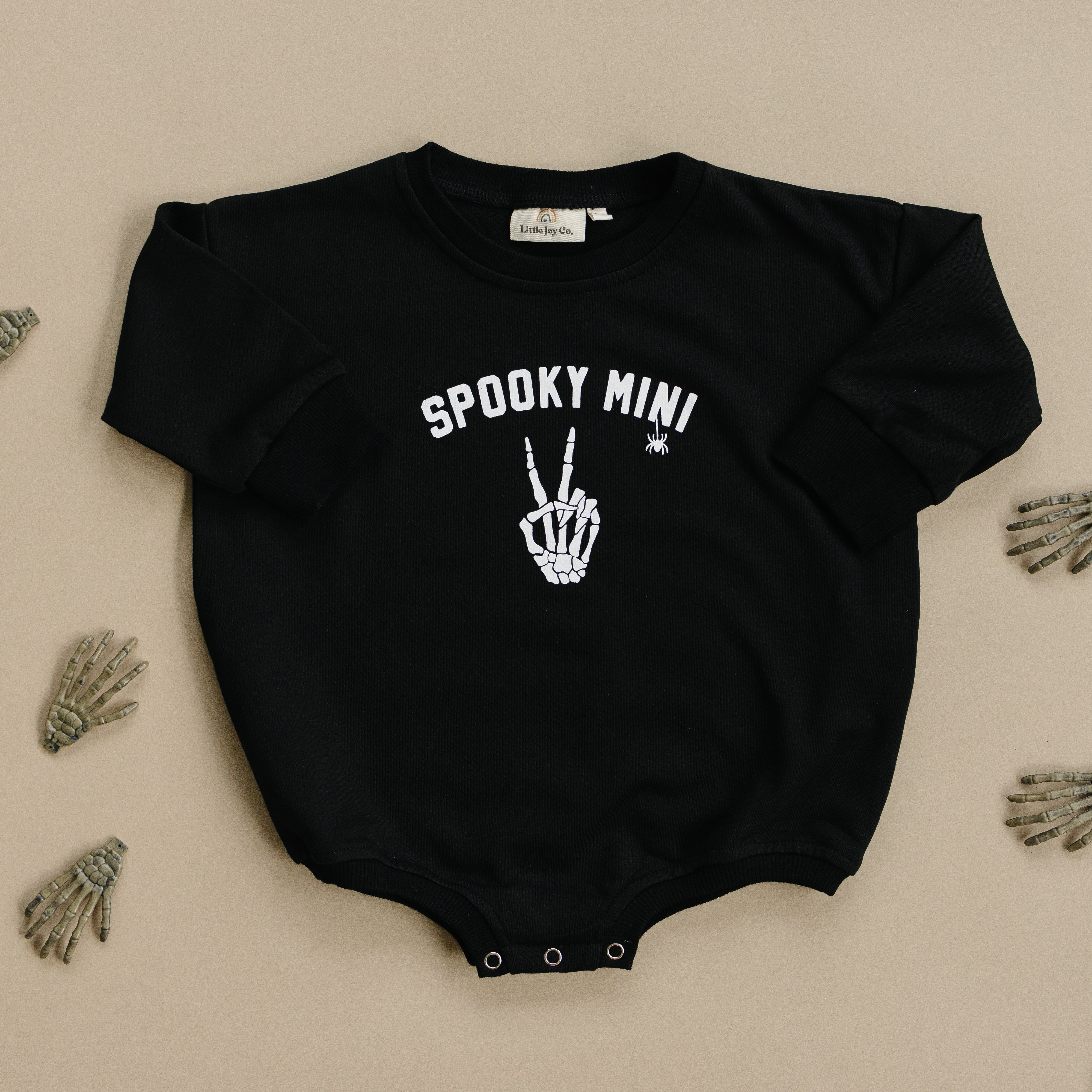 'spooky Mini' Sweatshirt Romper