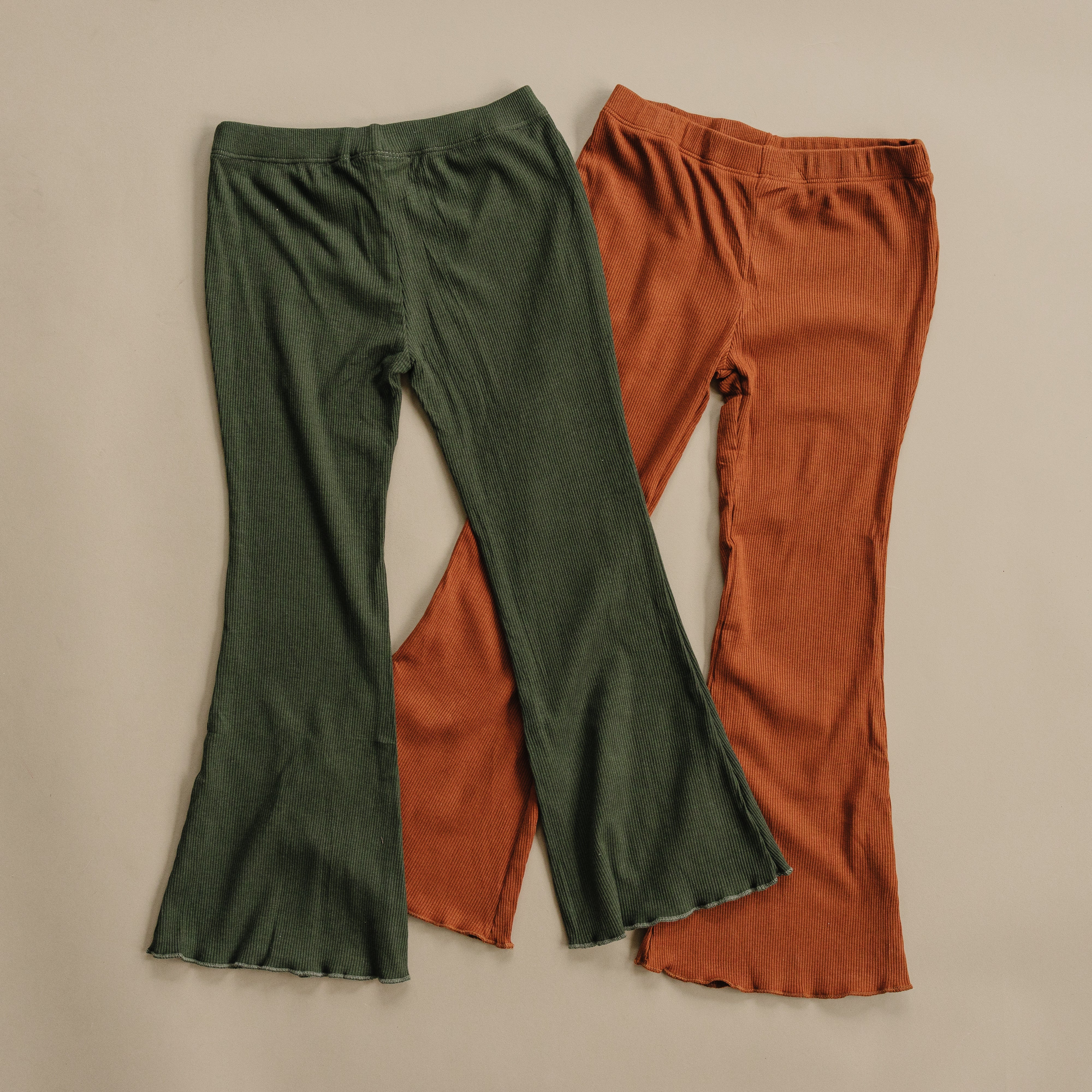 Ribbed Bamboo Flared Leggings - More Colors