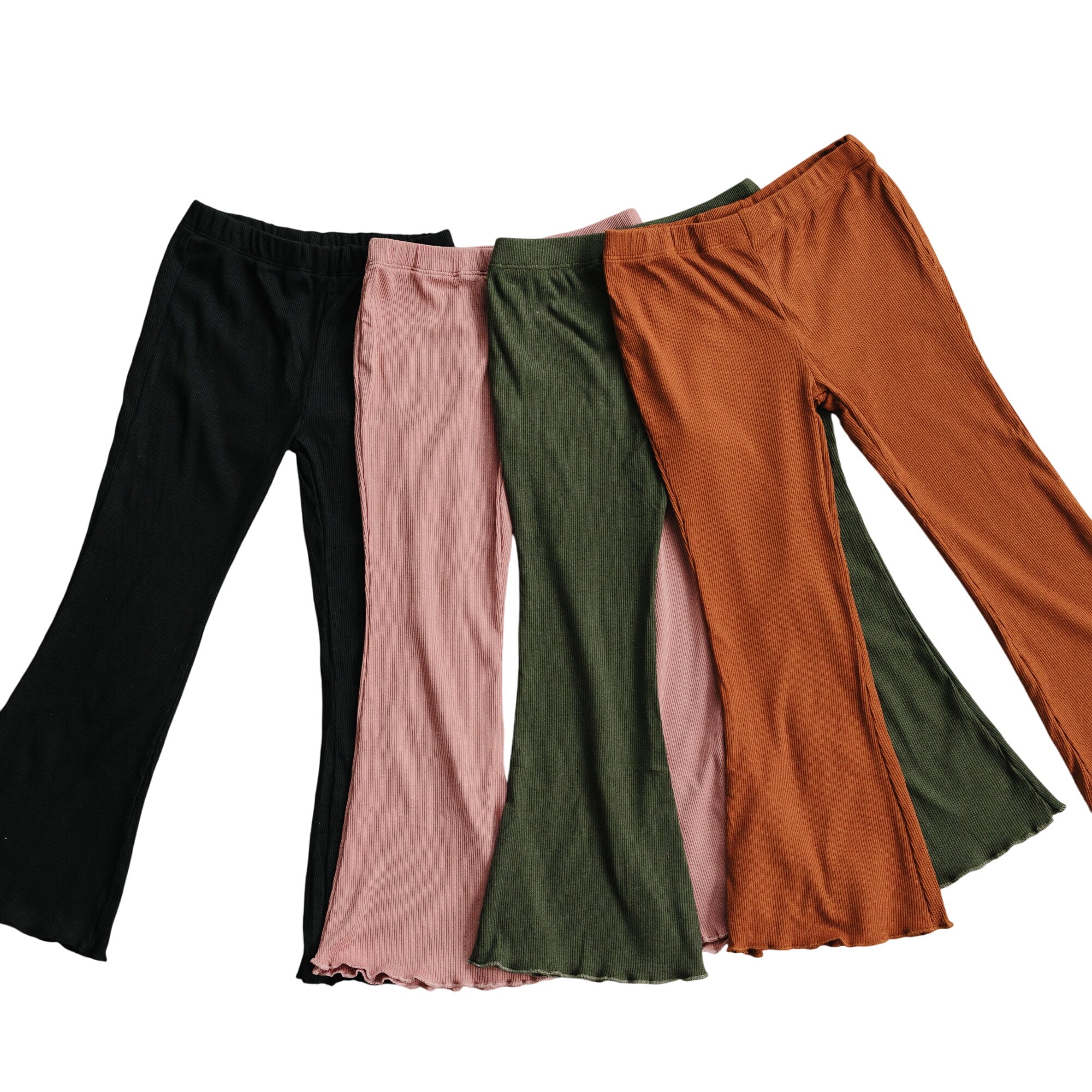 Ribbed Bamboo Flared Leggings - More Colors