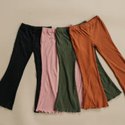 Ribbed Bamboo Flared Leggings - More Colors