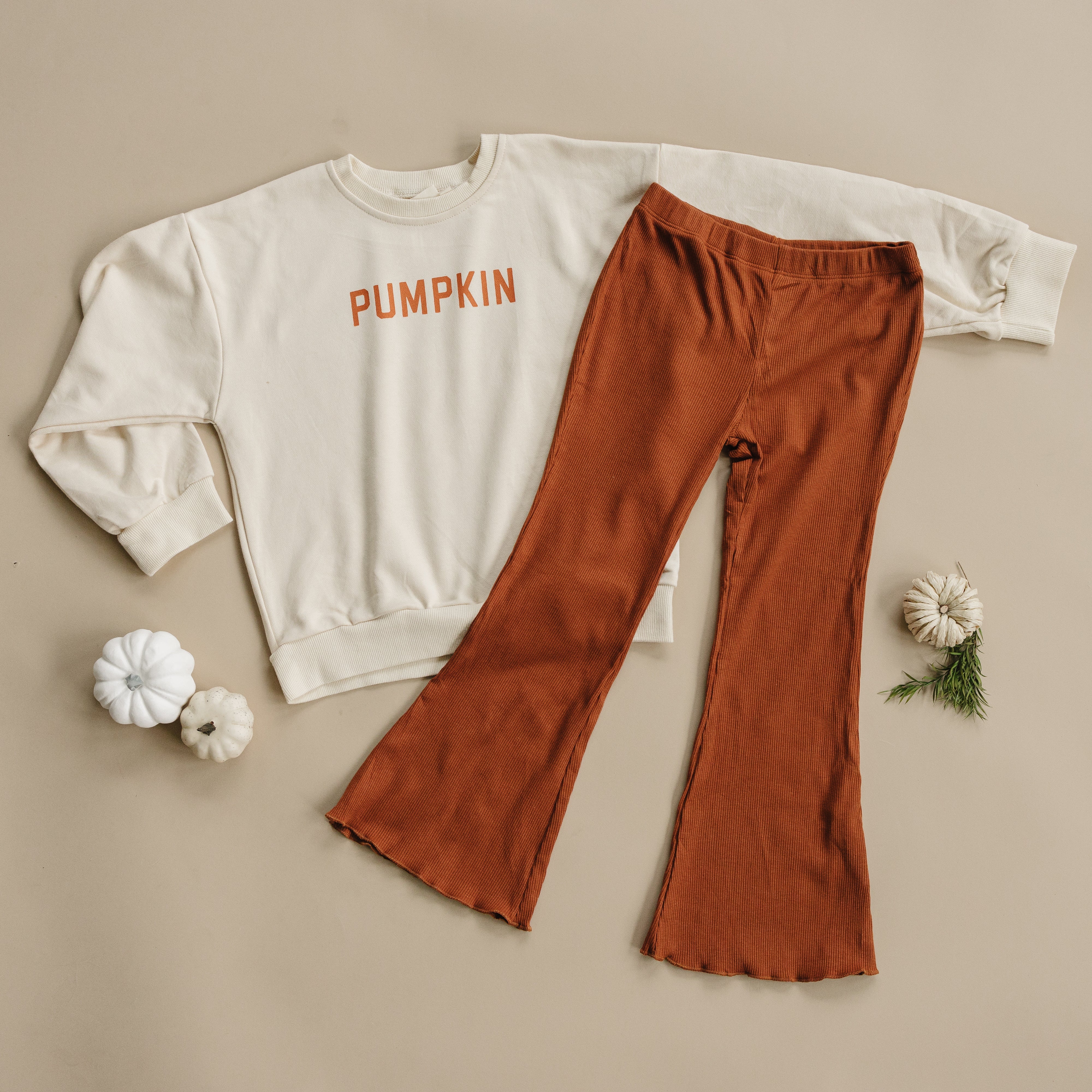 Cream ‘pumpkin’ Crewneck Sweatshirt