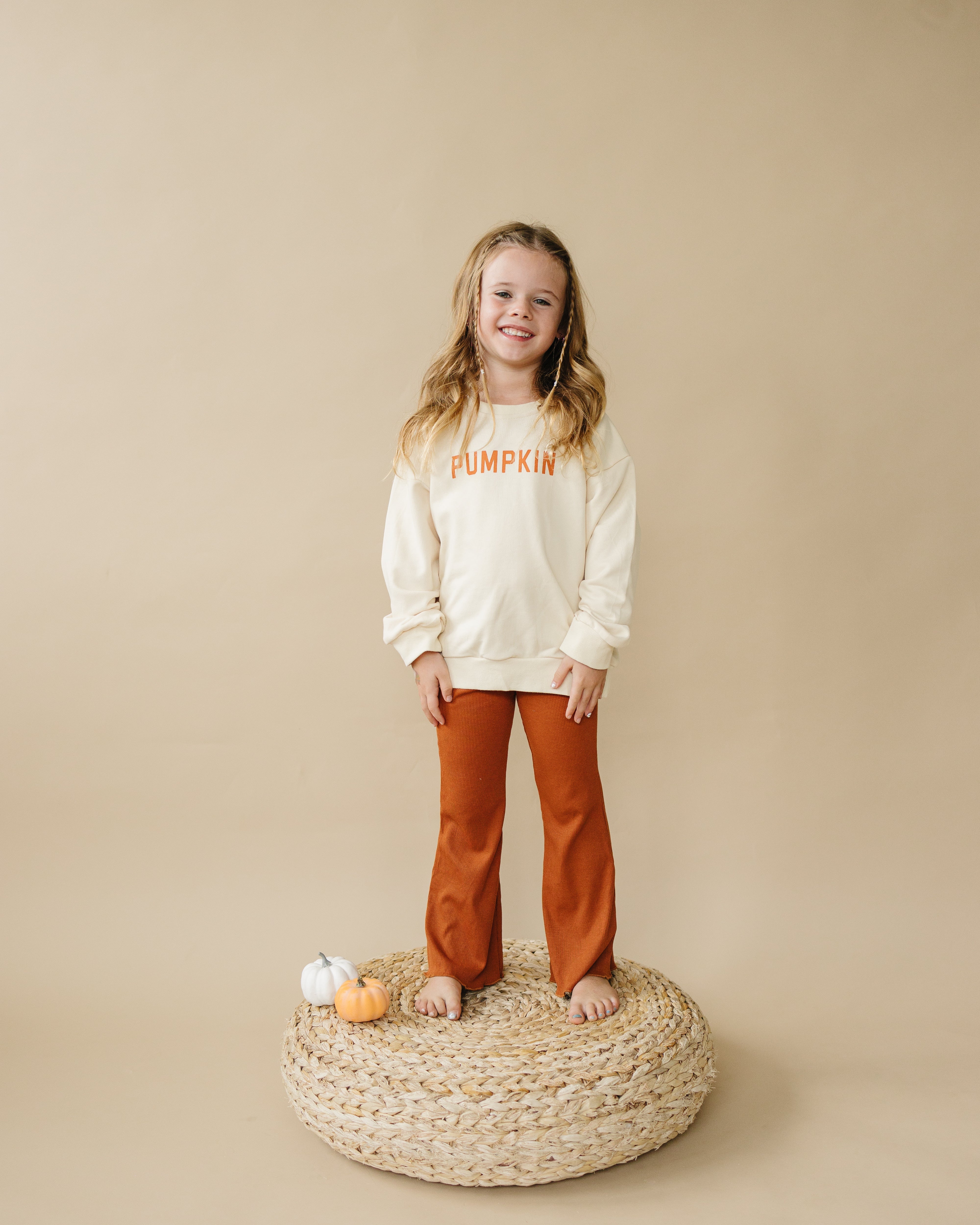 Cream ‘pumpkin’ Crewneck Sweatshirt