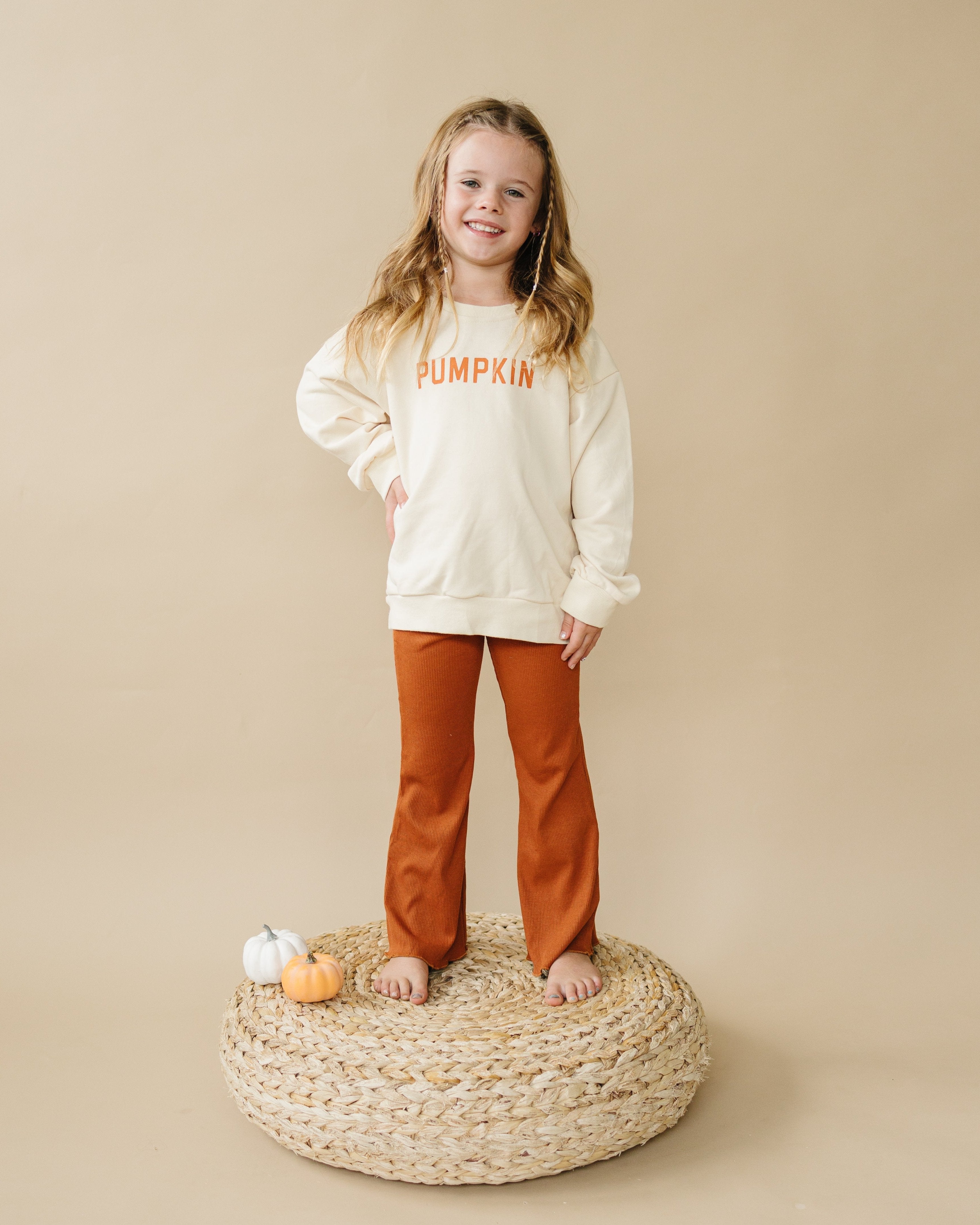 Cream ‘pumpkin’ Crewneck Sweatshirt