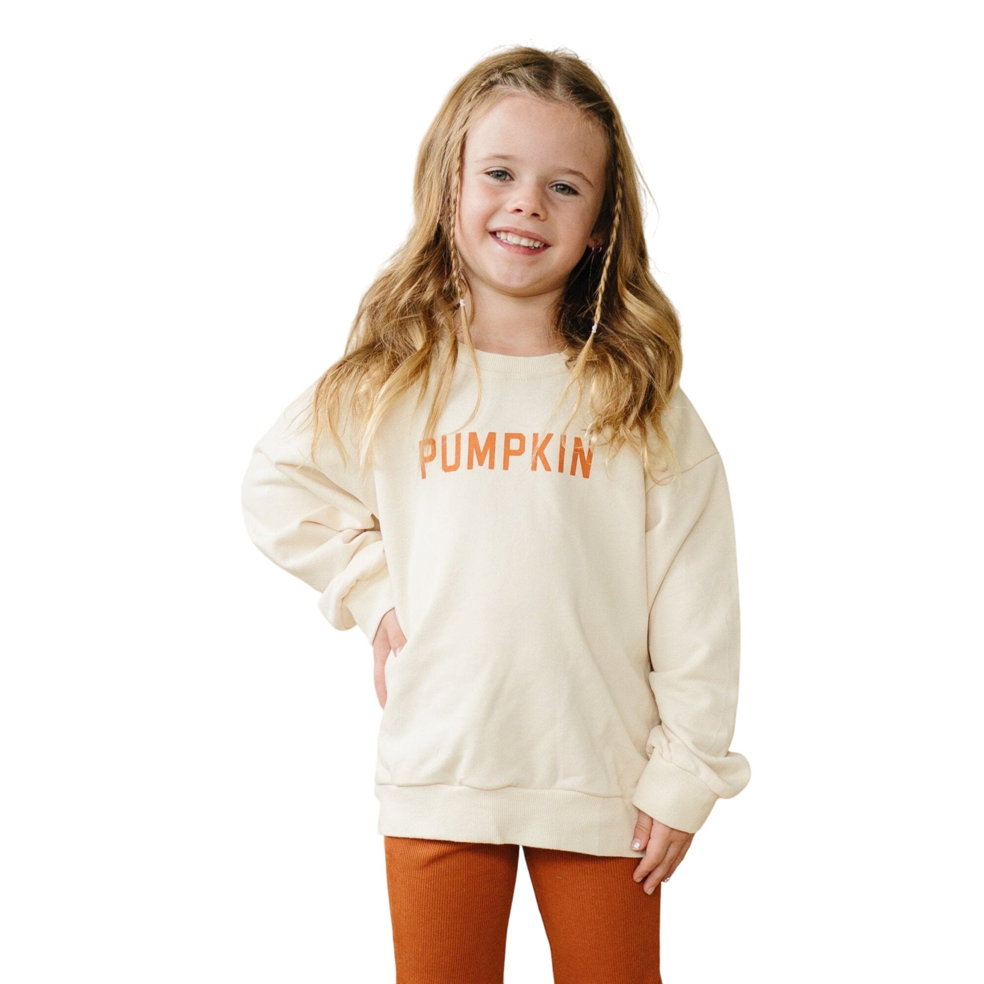 Cream ‘pumpkin’ Crewneck Sweatshirt
