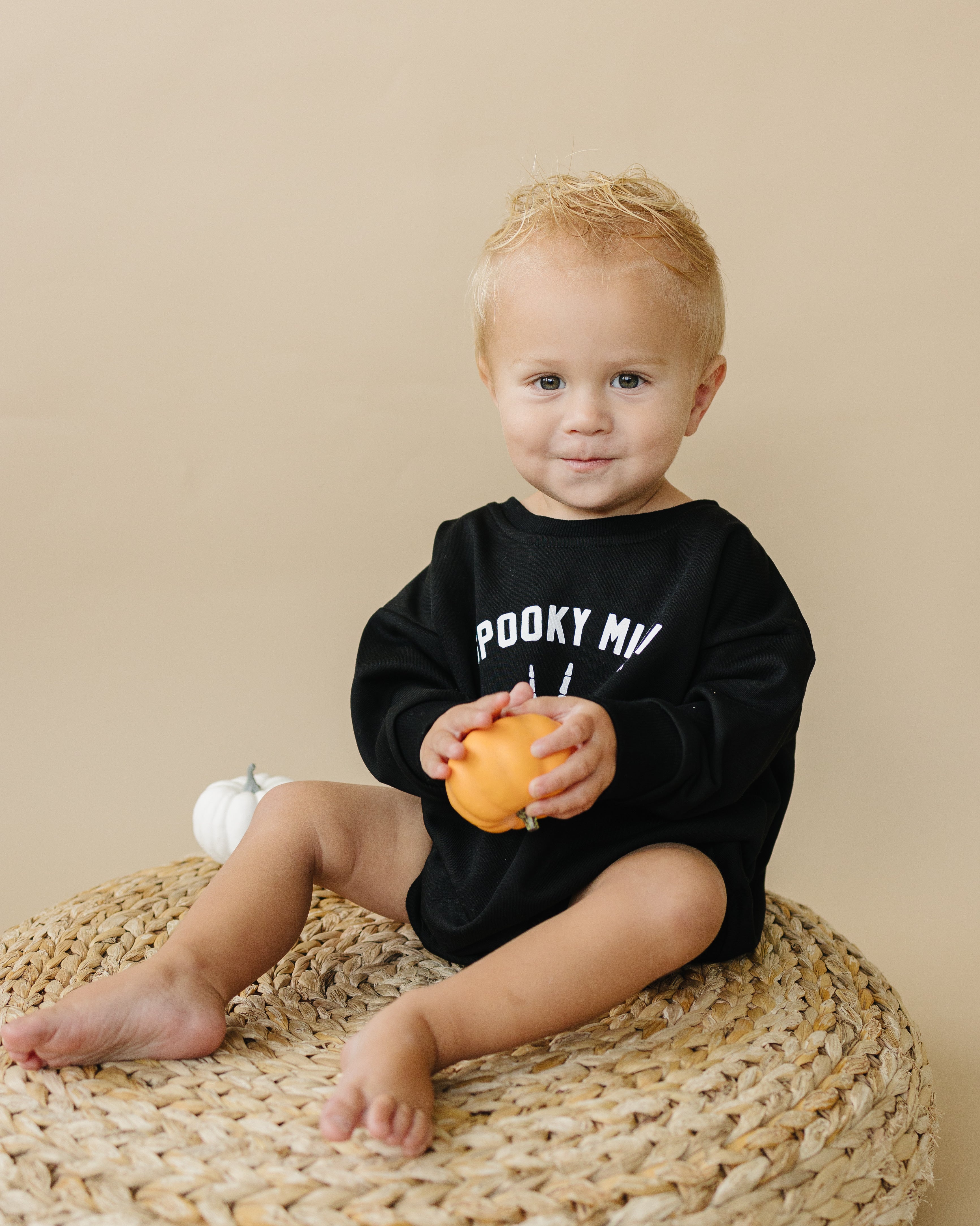'spooky Mini' Sweatshirt Romper