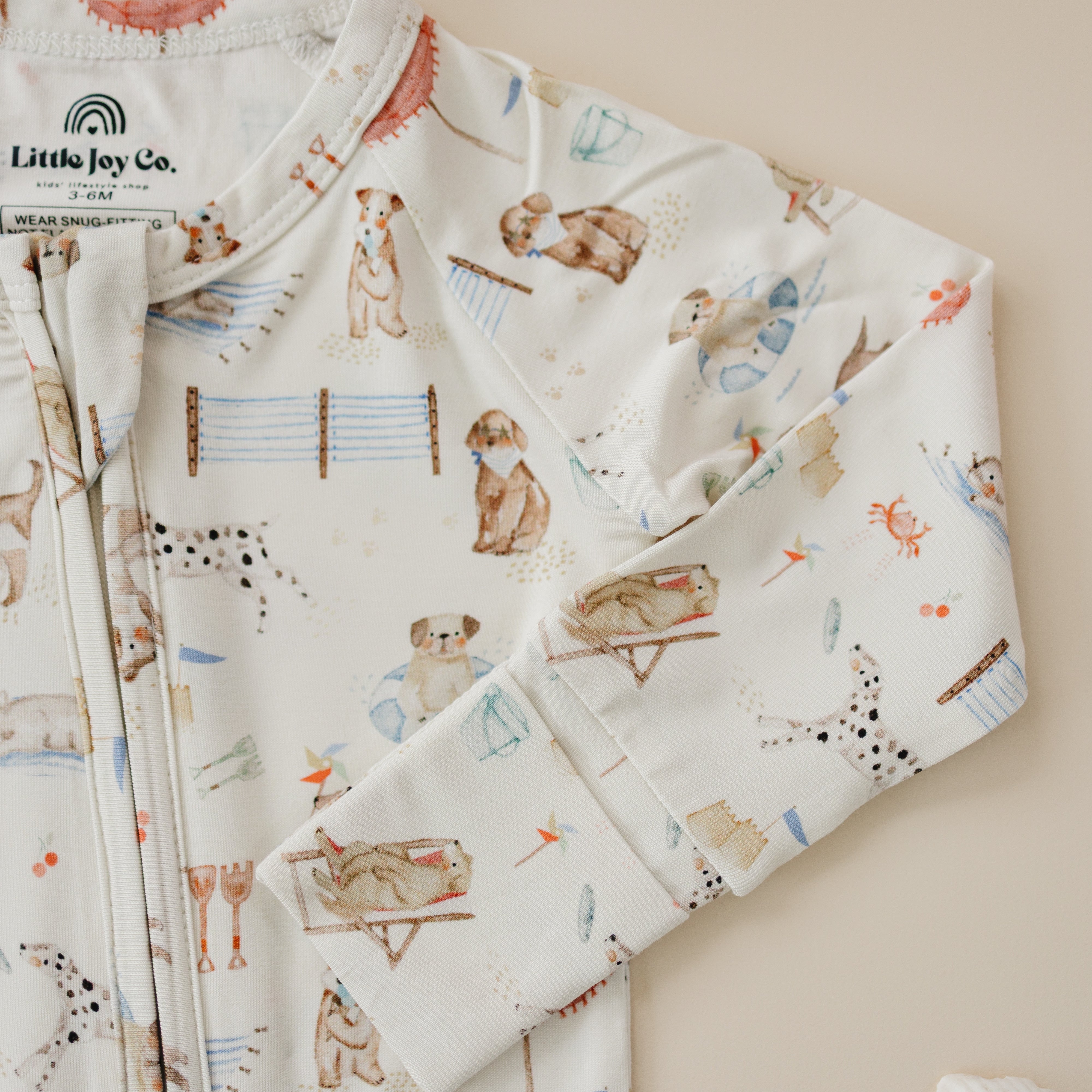 Beach Pawty Bamboo Zippy Pajamas