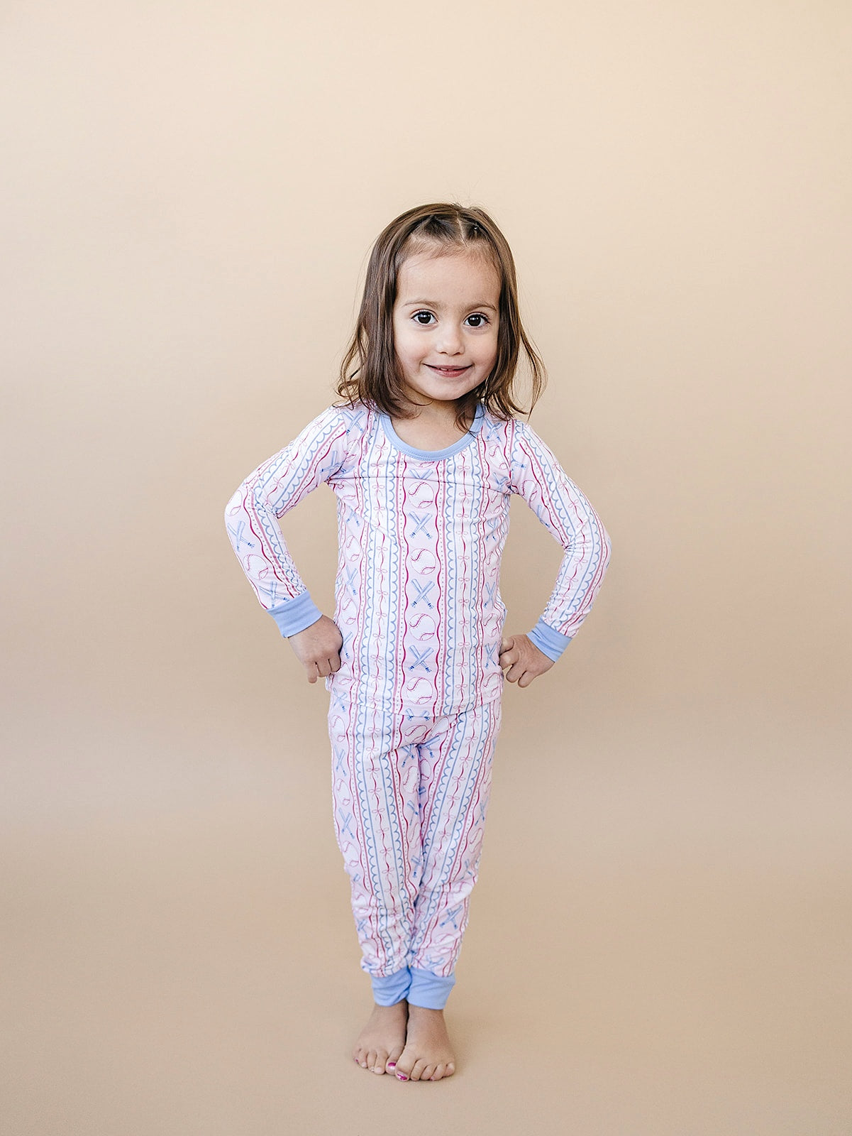 Bamboo Two Piece Set | Baseball Girl