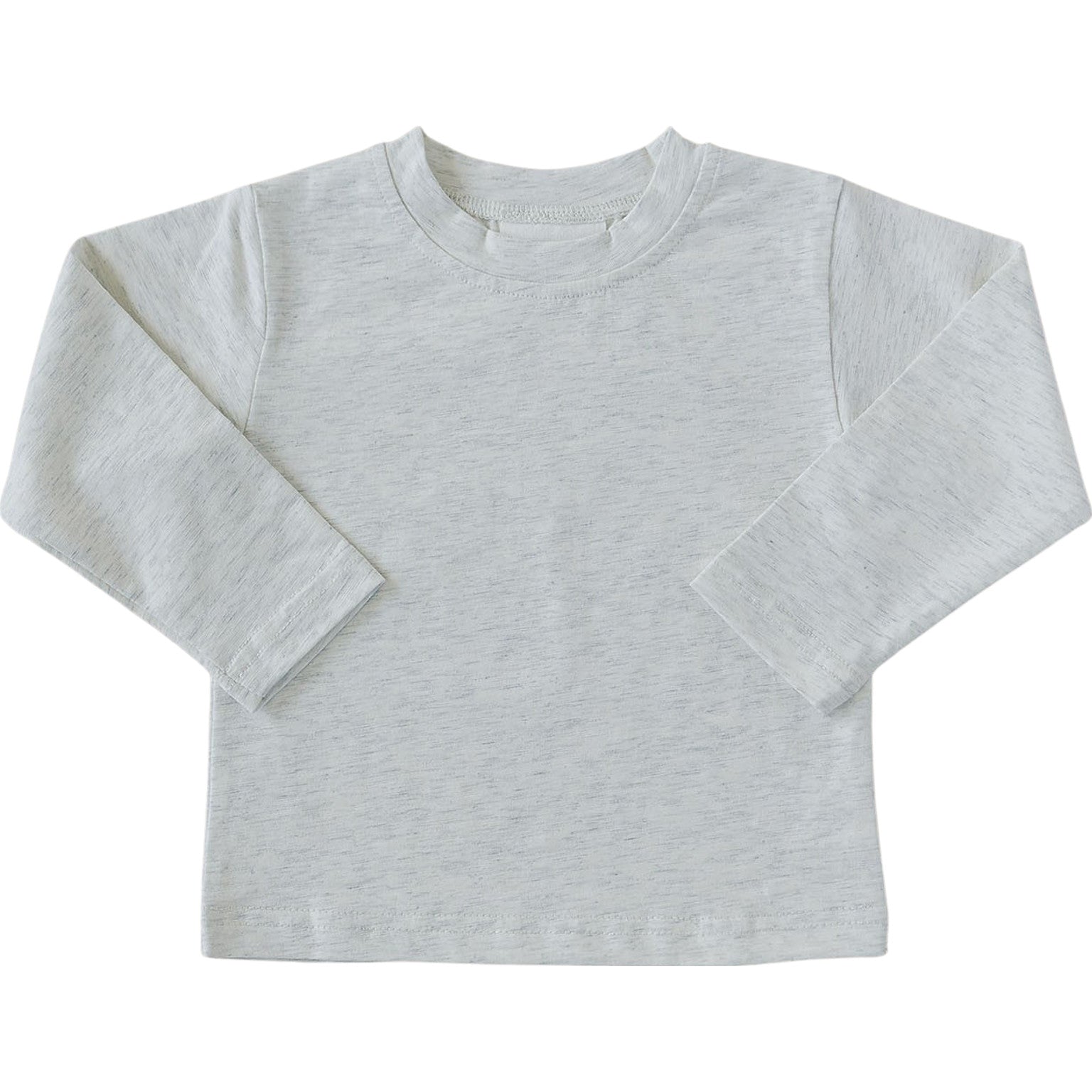 Heather Grey Long Sleeve Cotton Tee