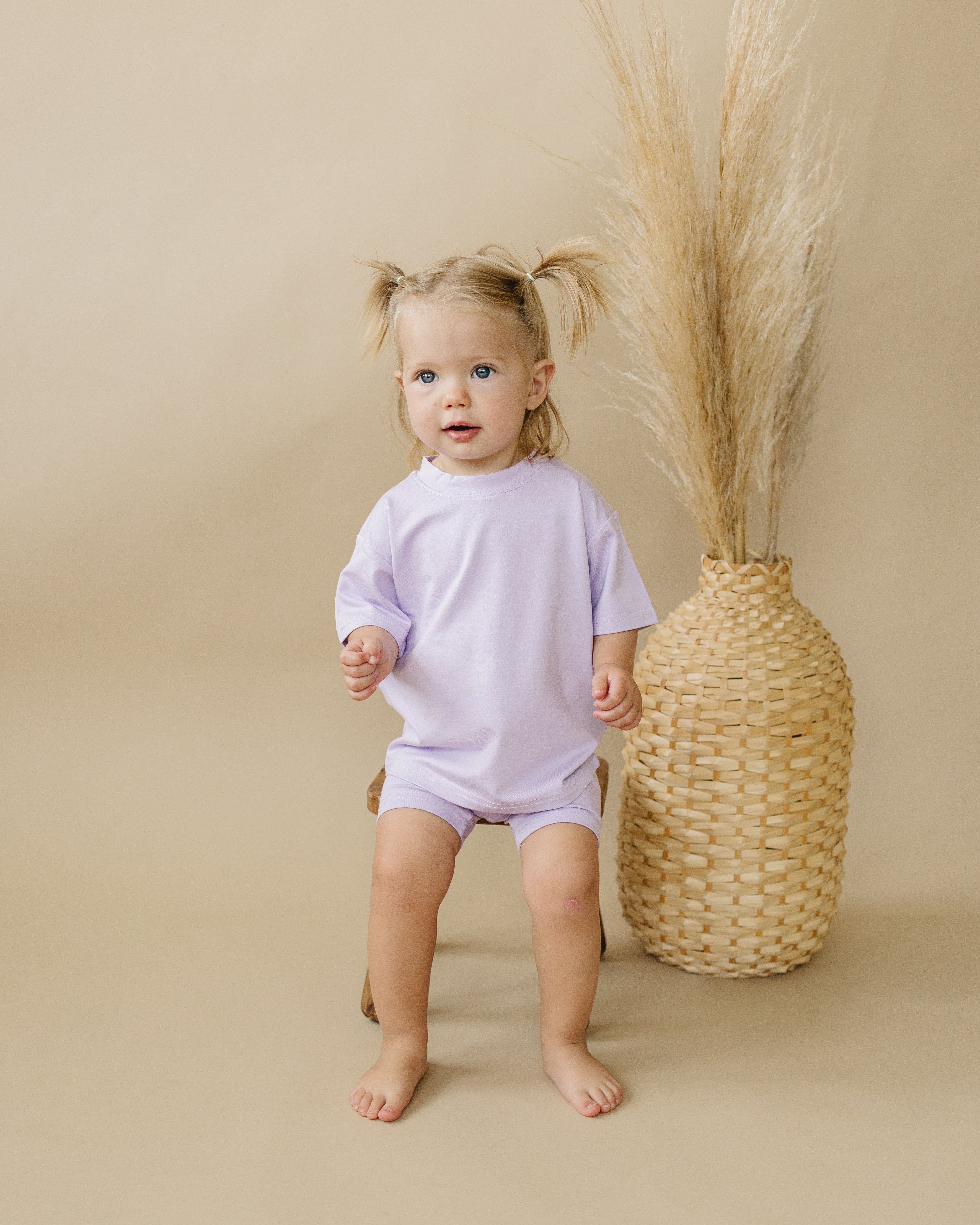 Bamboo Tee & Bike Shorts - Sold As Separates