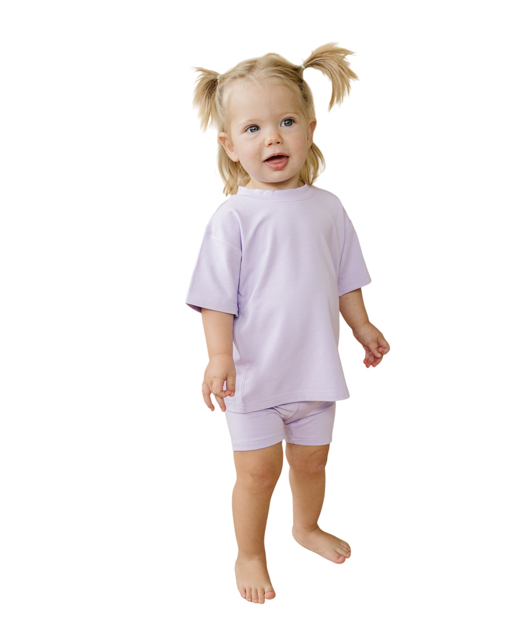 Bamboo Tee & Bike Shorts - Sold As Separates