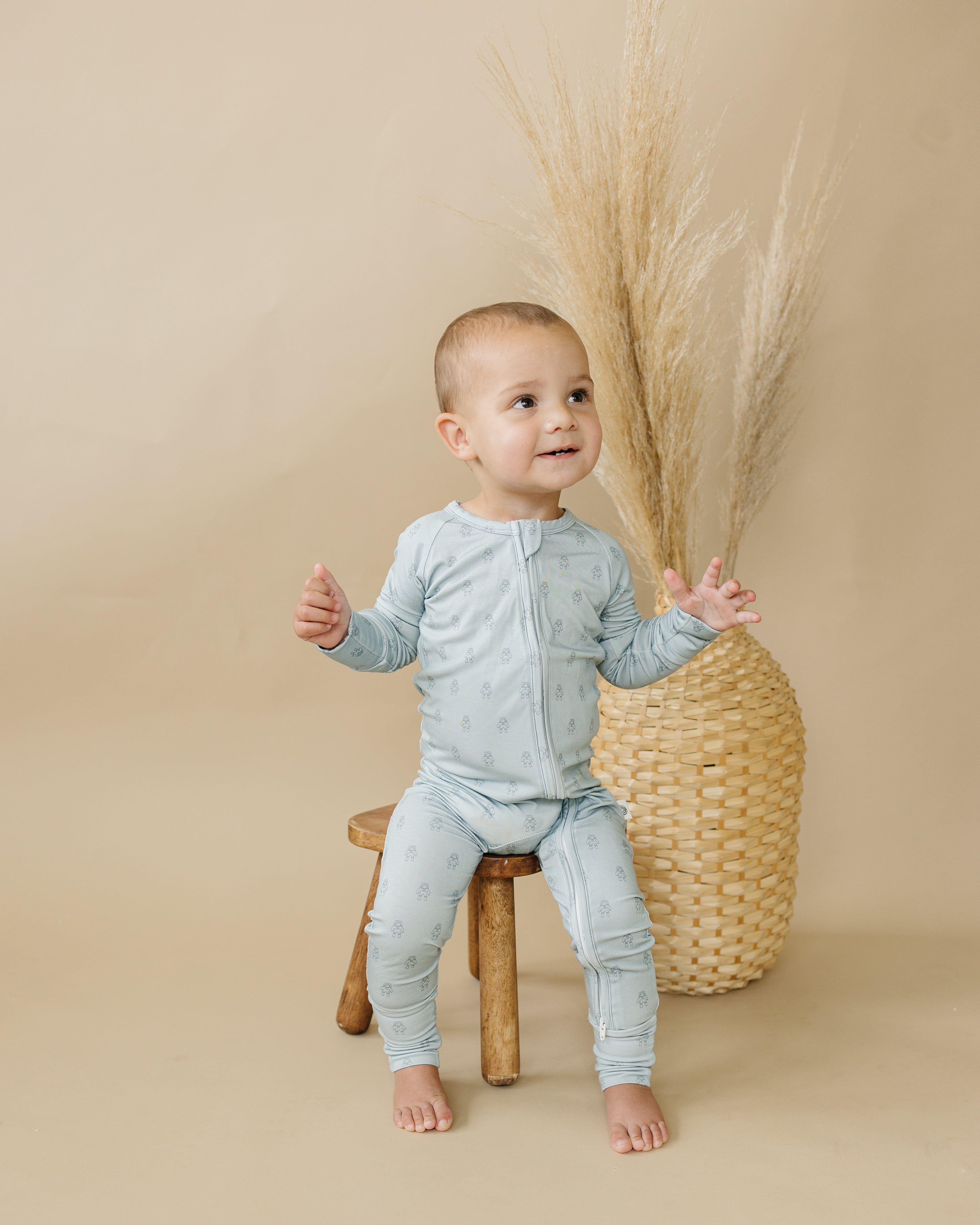 Fly Me To The Moon Bamboo Zippy Romper