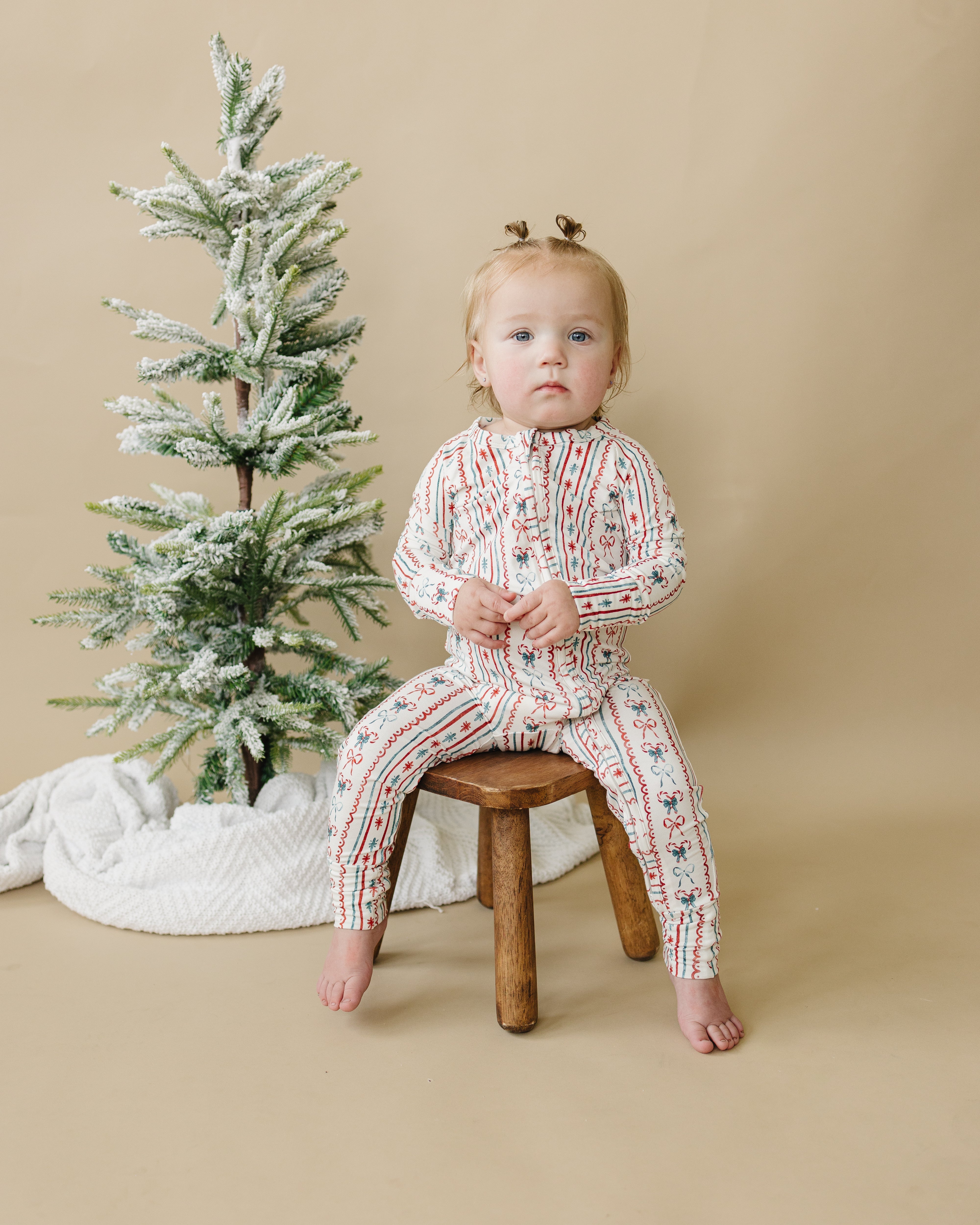 Candy Cane Lane Bamboo Zippy Pajamas