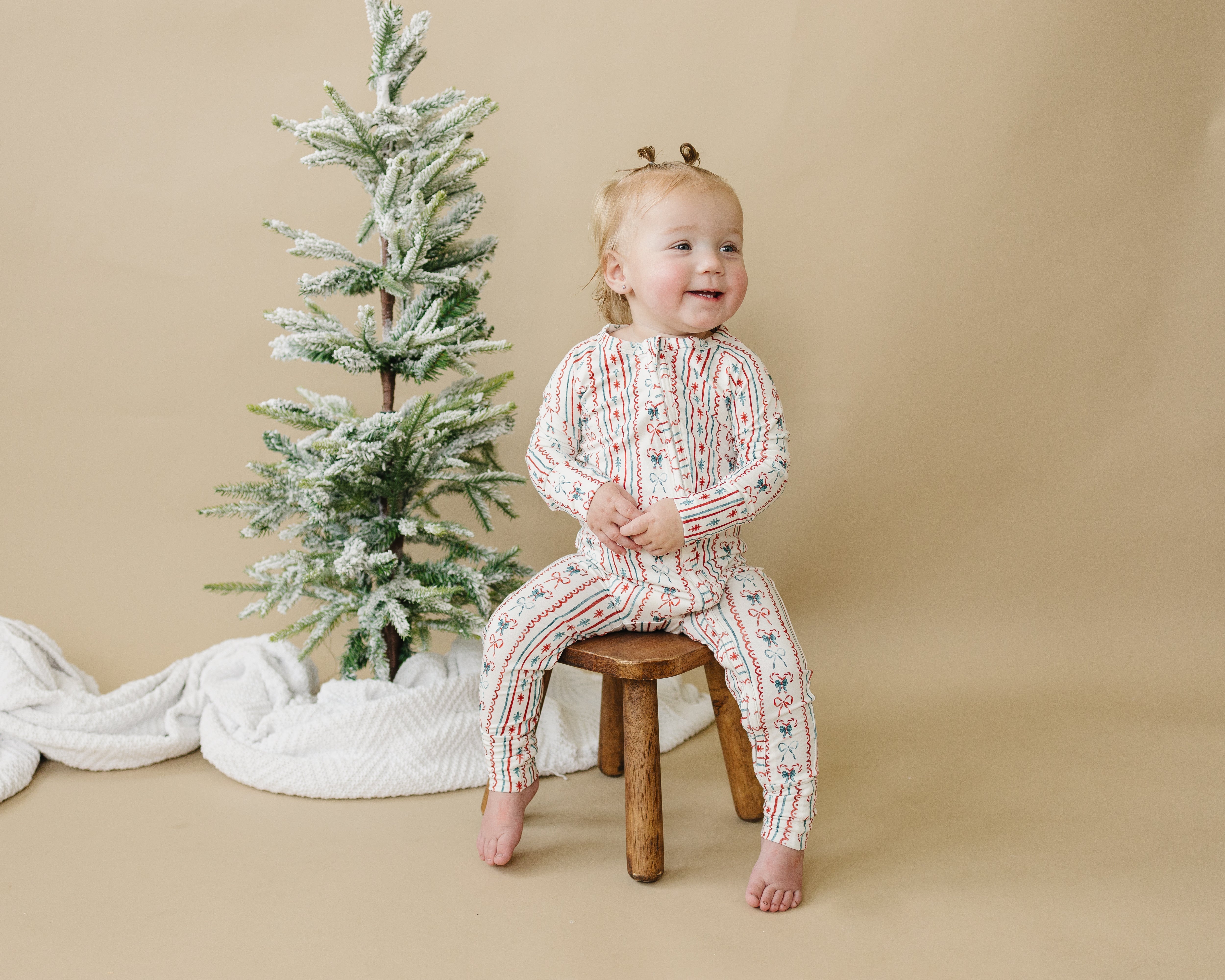 Candy Cane Lane Bamboo Zippy Pajamas