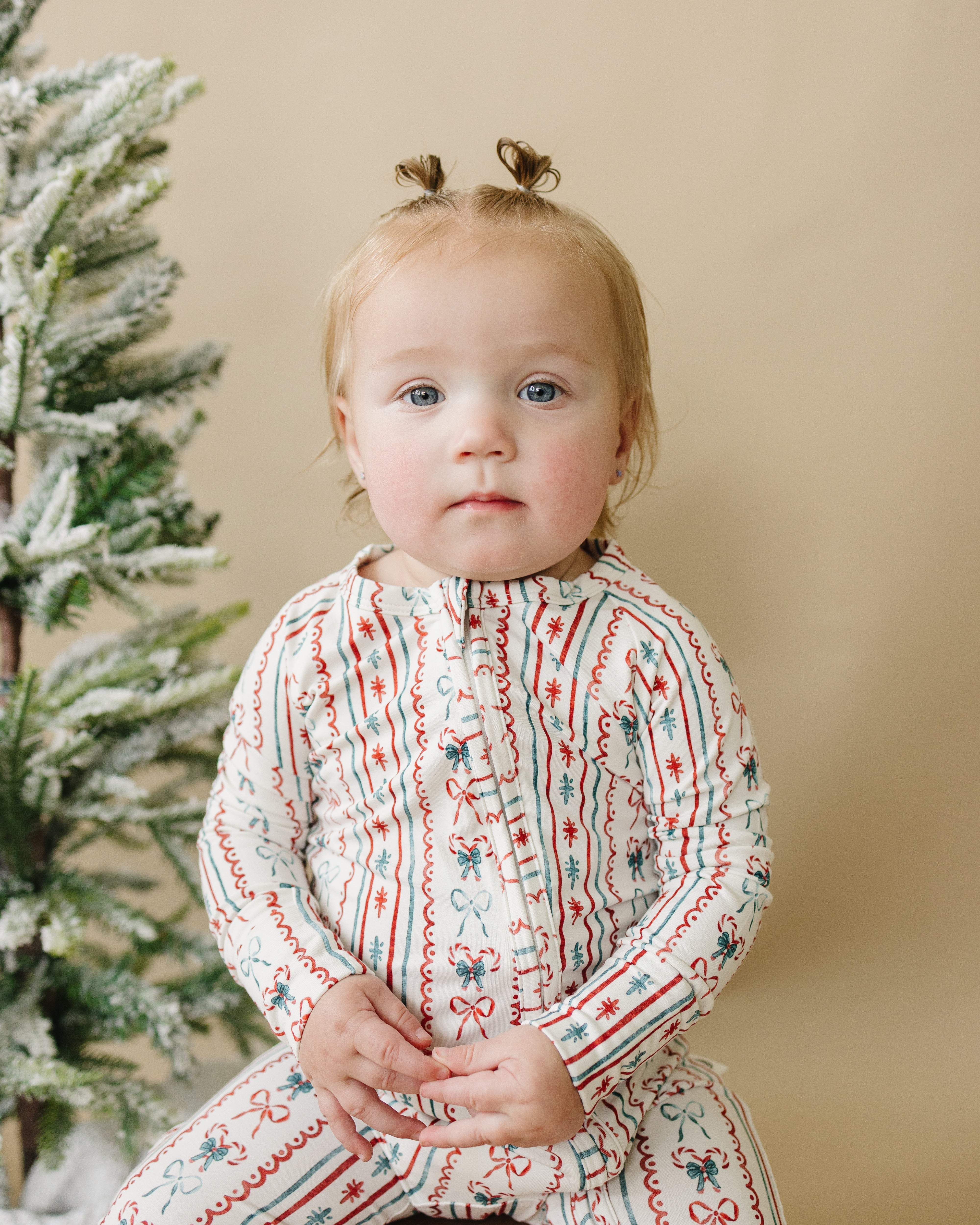 Candy Cane Lane Bamboo Zippy Pajamas