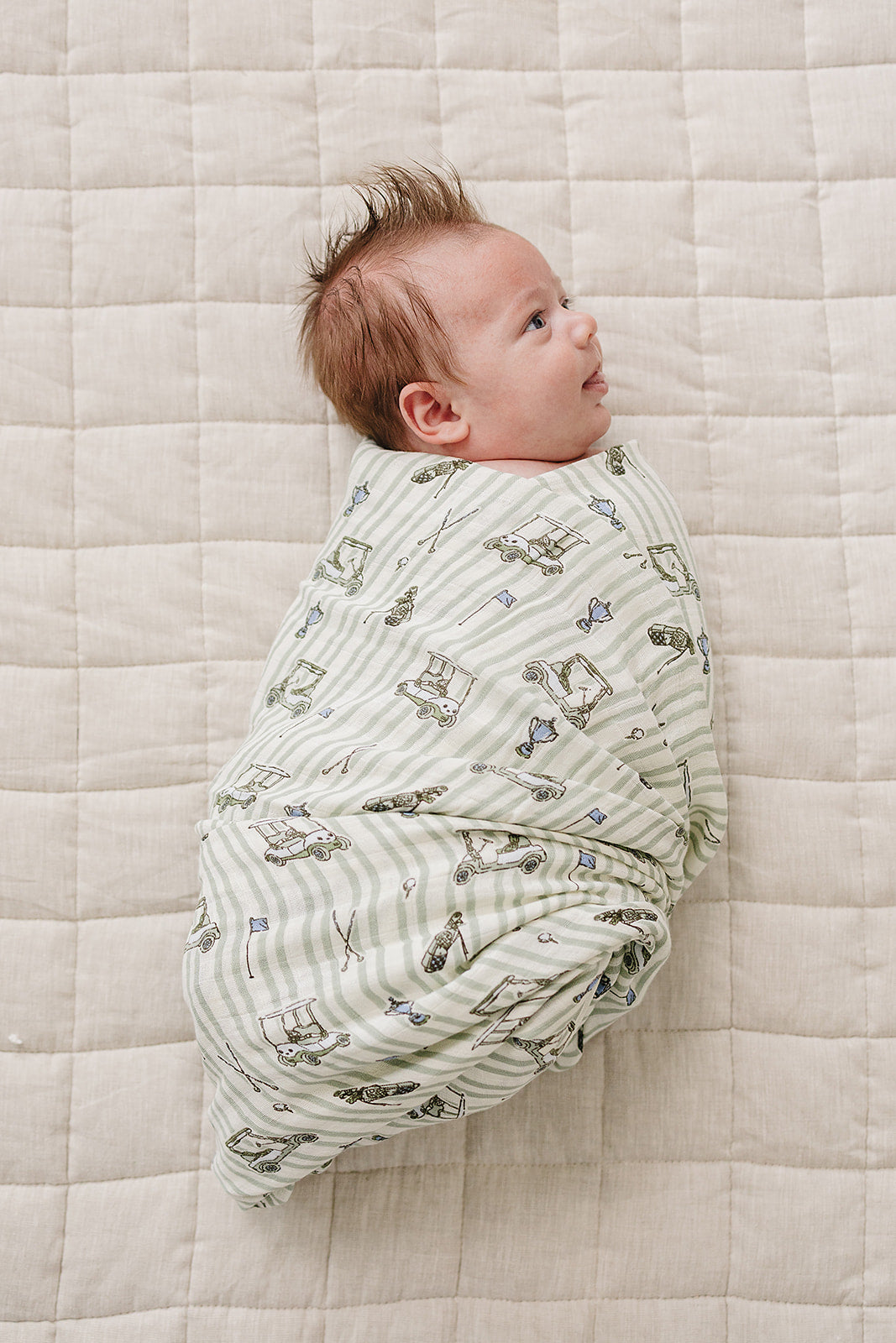 Tee Time Muslin Swaddle Blanket