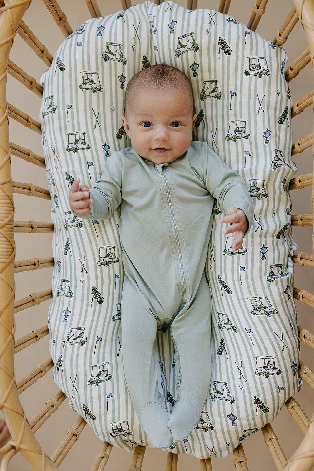 Sage Bamboo Zipper