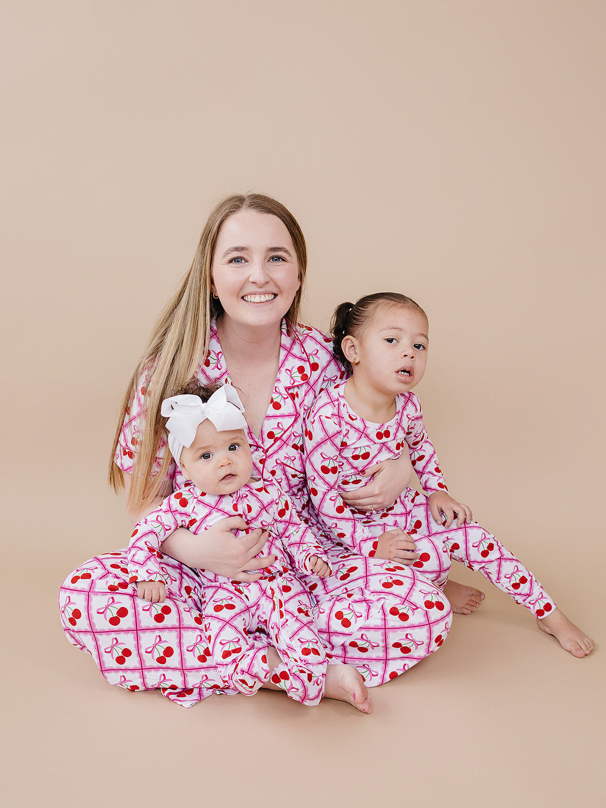 Bamboo Women's Button Up Set | Cherry Bow